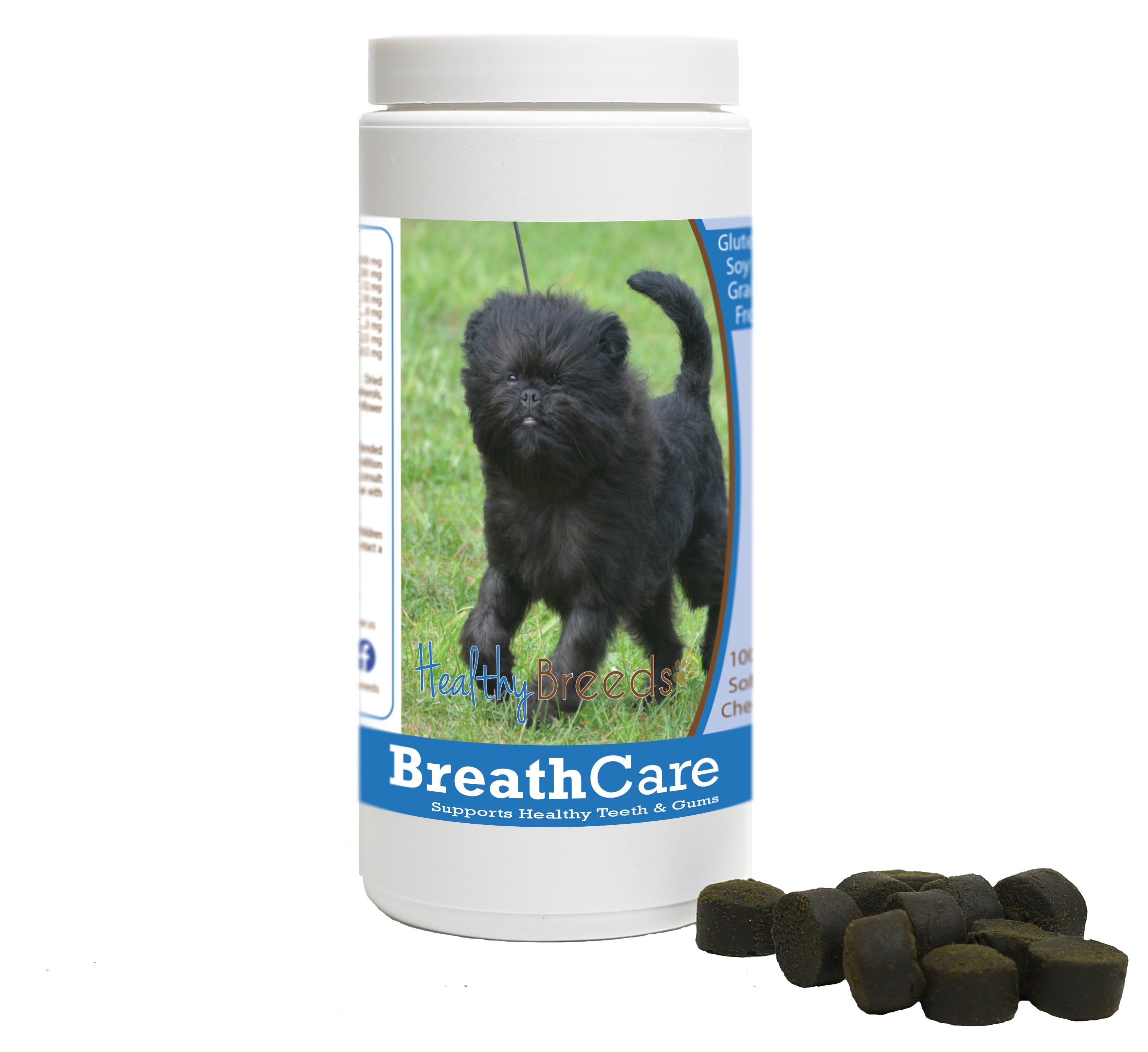 Affenpinscher Breath Care Soft Chews for Dogs 100 Count