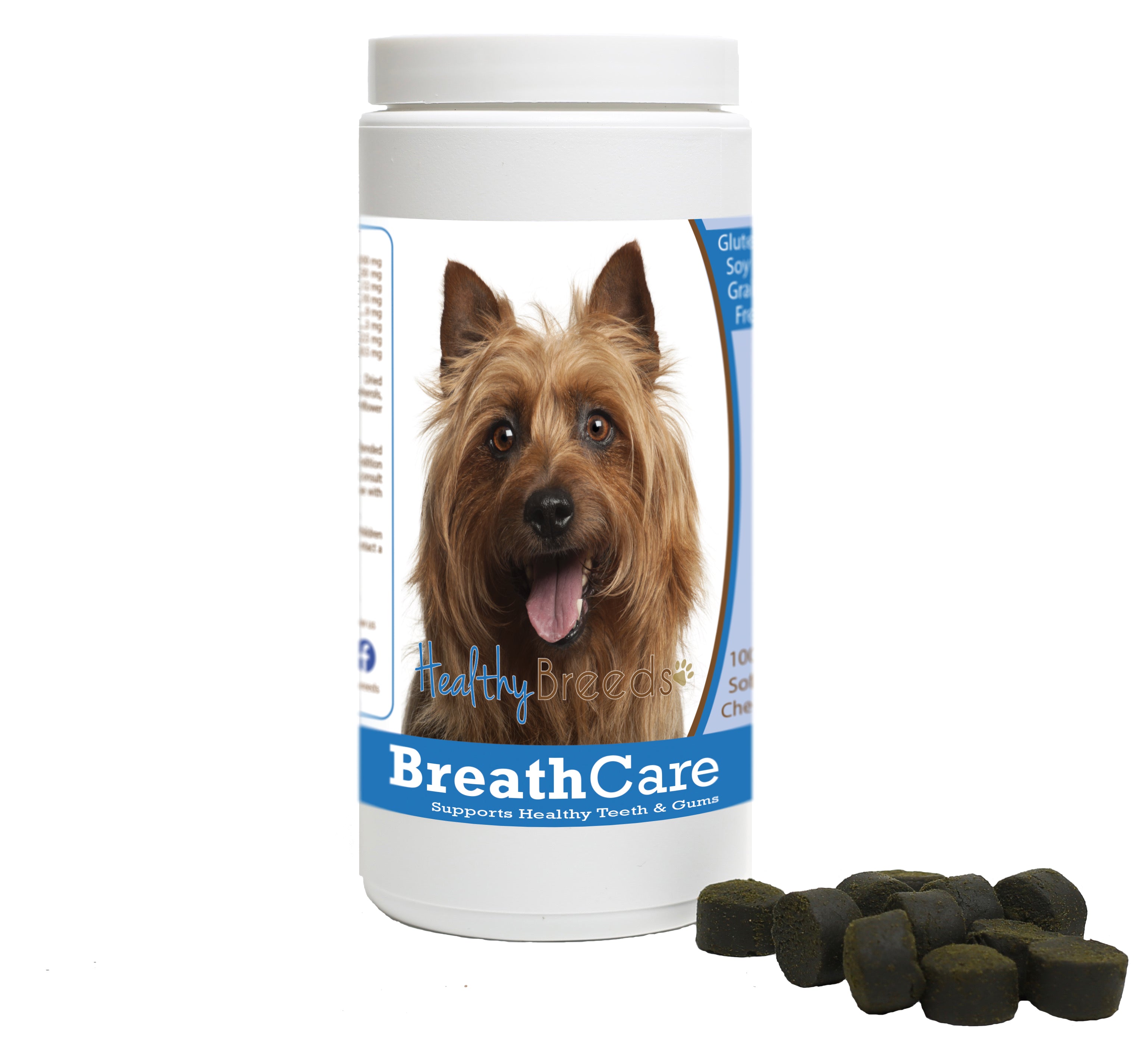Australian Terrier Breath Care Soft Chews for Dogs 100 Count