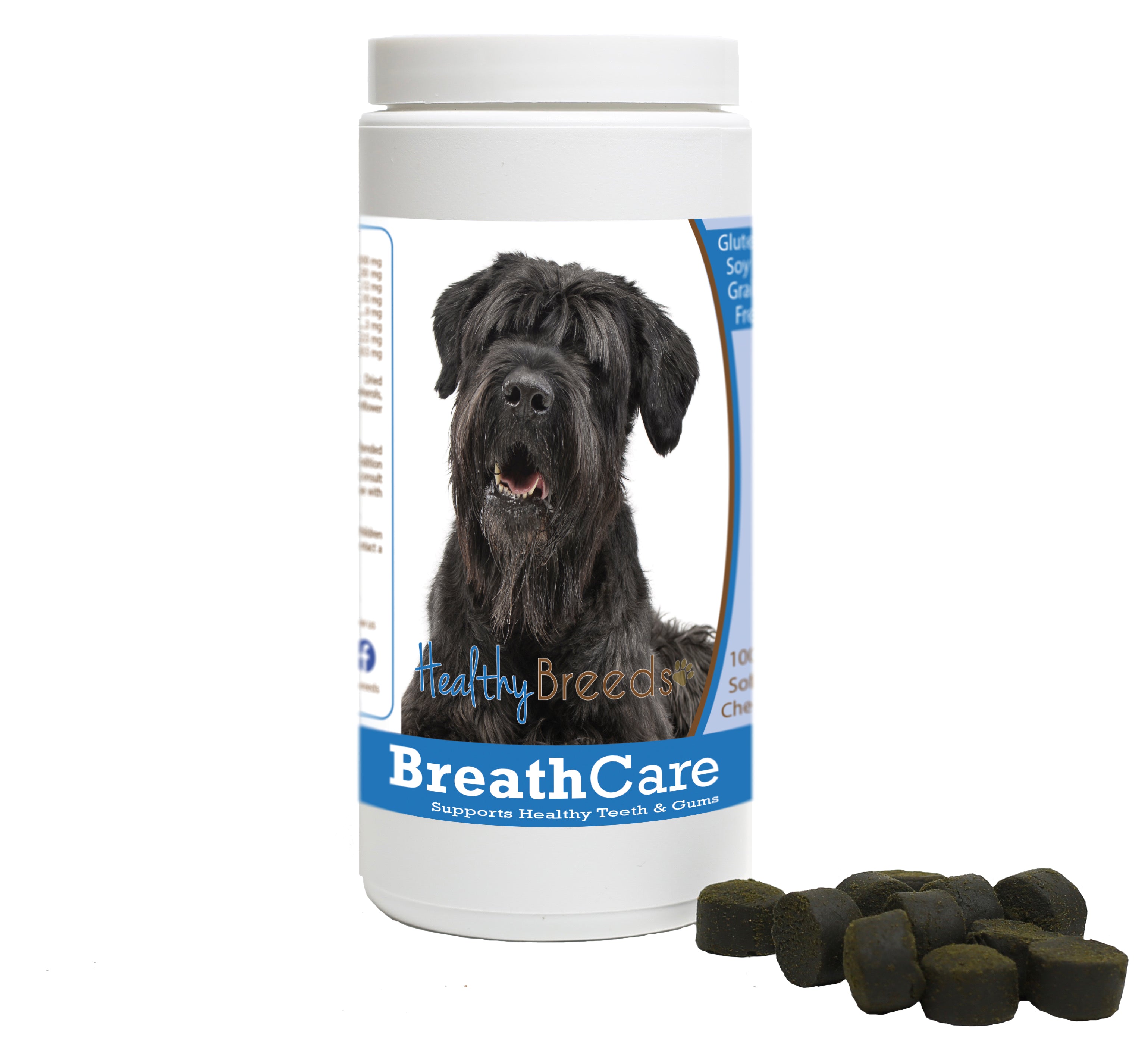 Black Russian Terrier Breath Care Soft Chews for Dogs 100 Count