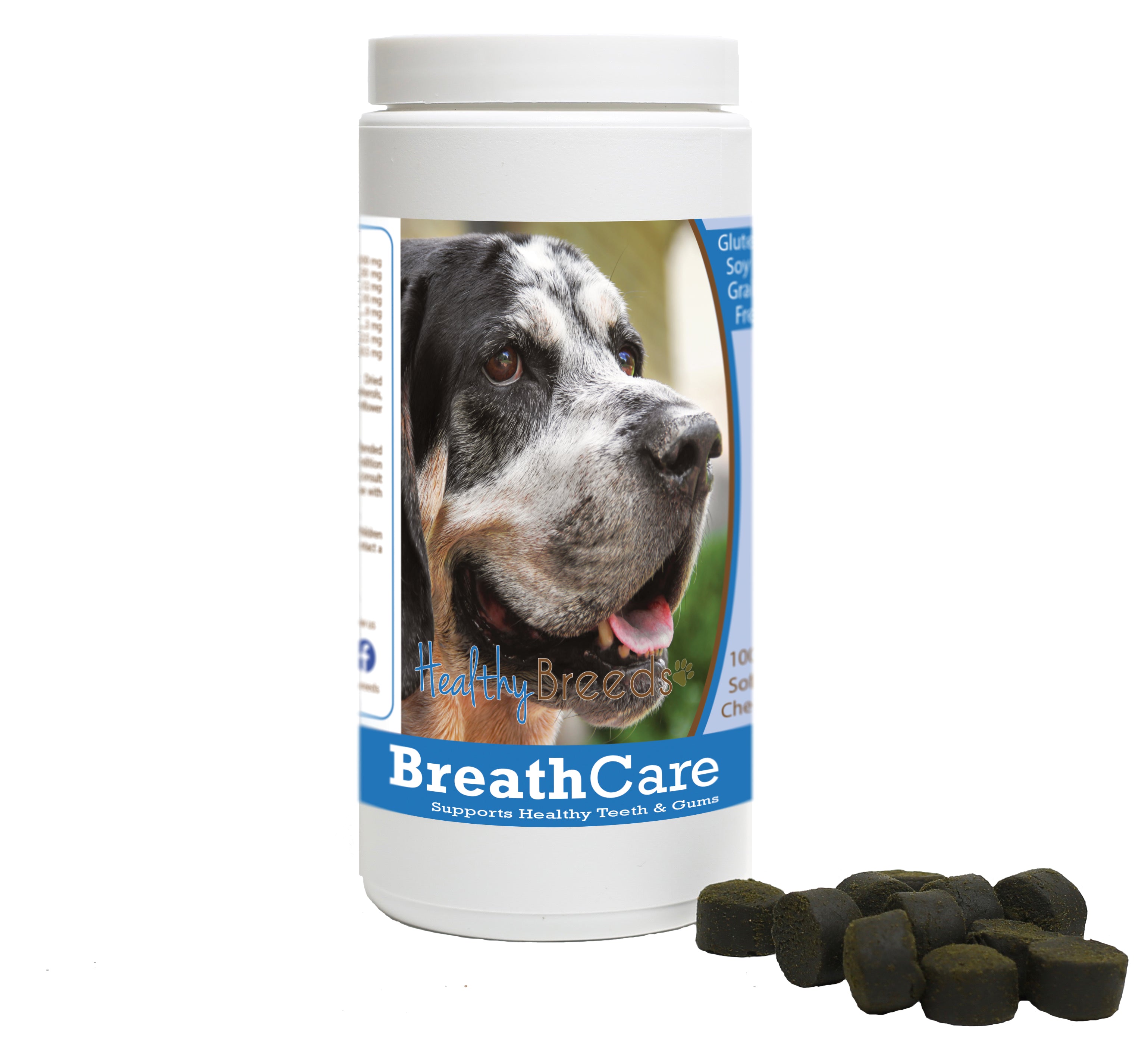 Bluetick Coonhound Breath Care Soft Chews for Dogs 100 Count