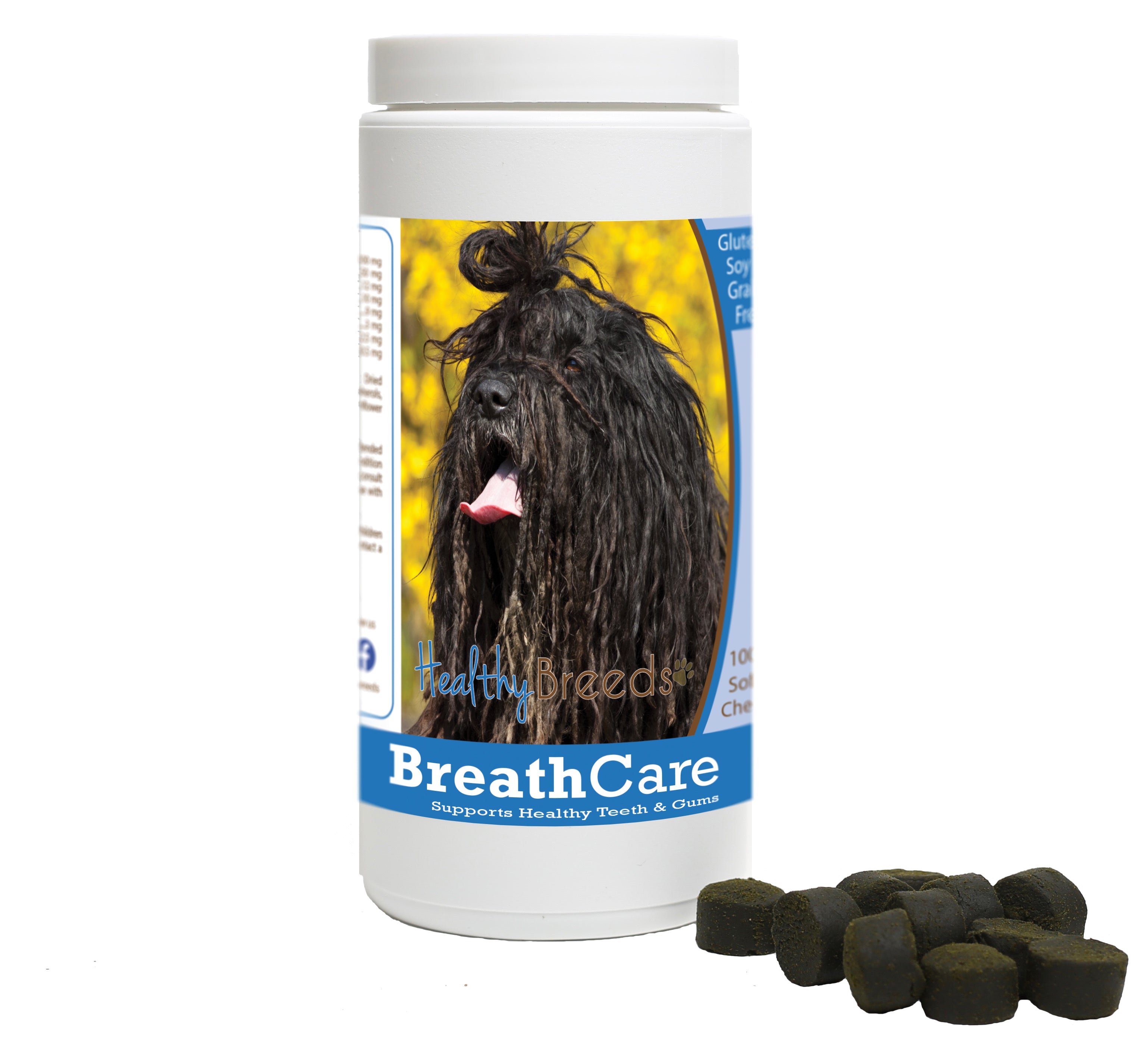 Bergamasco Breath Care Soft Chews for Dogs 100 Count