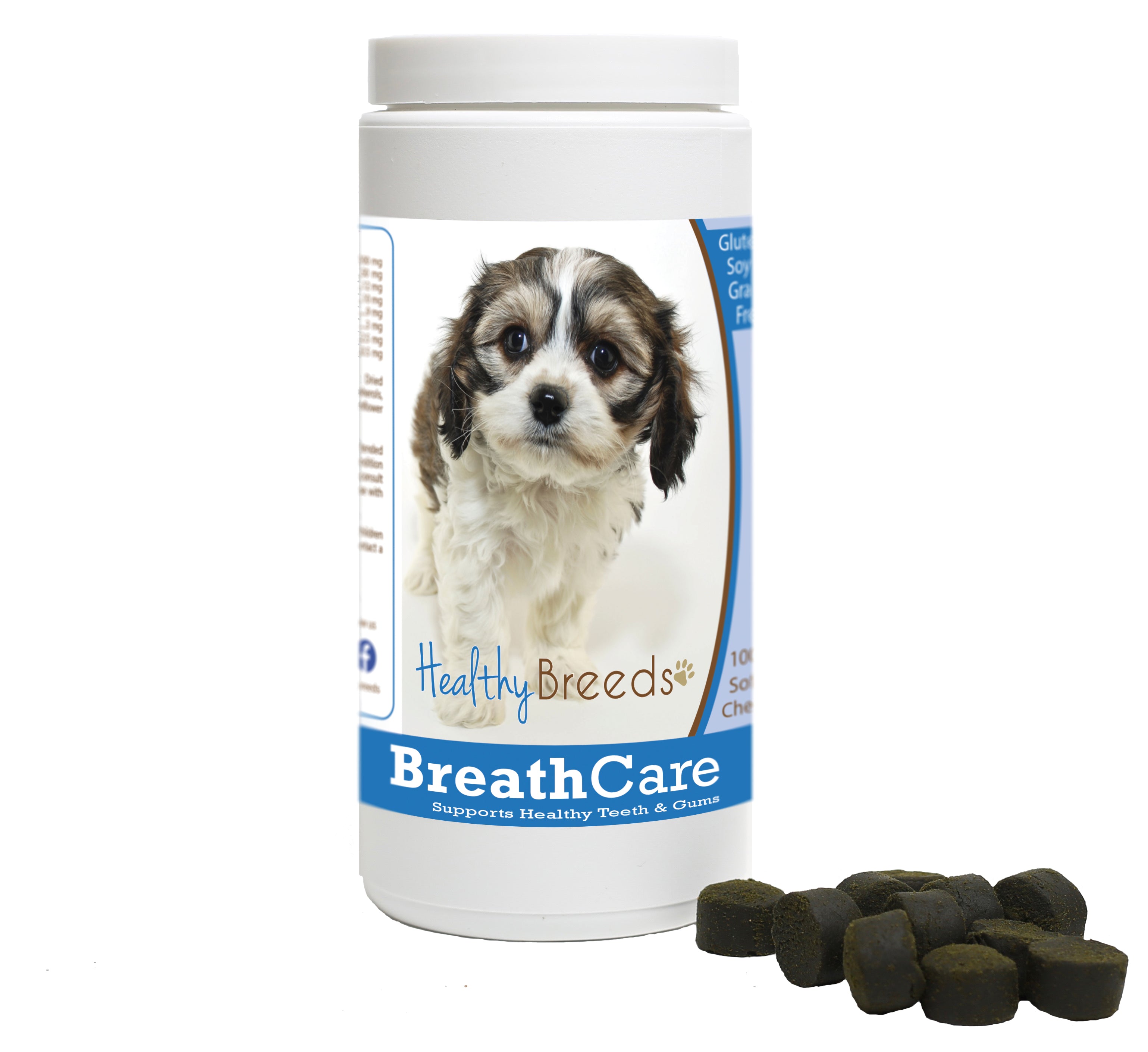 Cavachon Breath Care Soft Chews for Dogs 100 Count