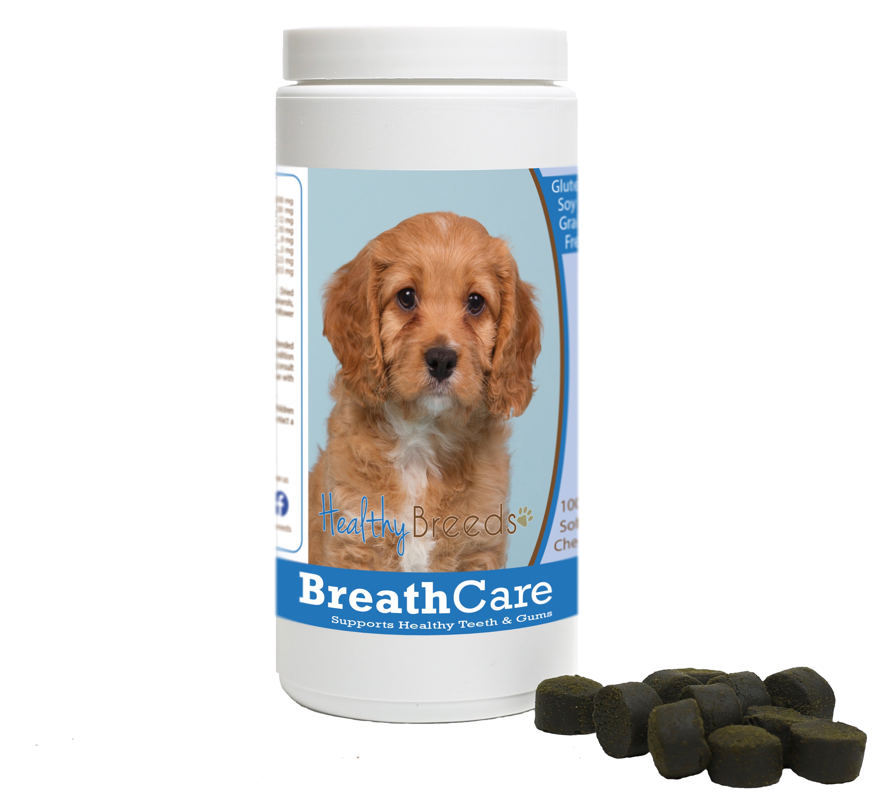 Cavapoo Breath Care Soft Chews for Dogs 100 Count