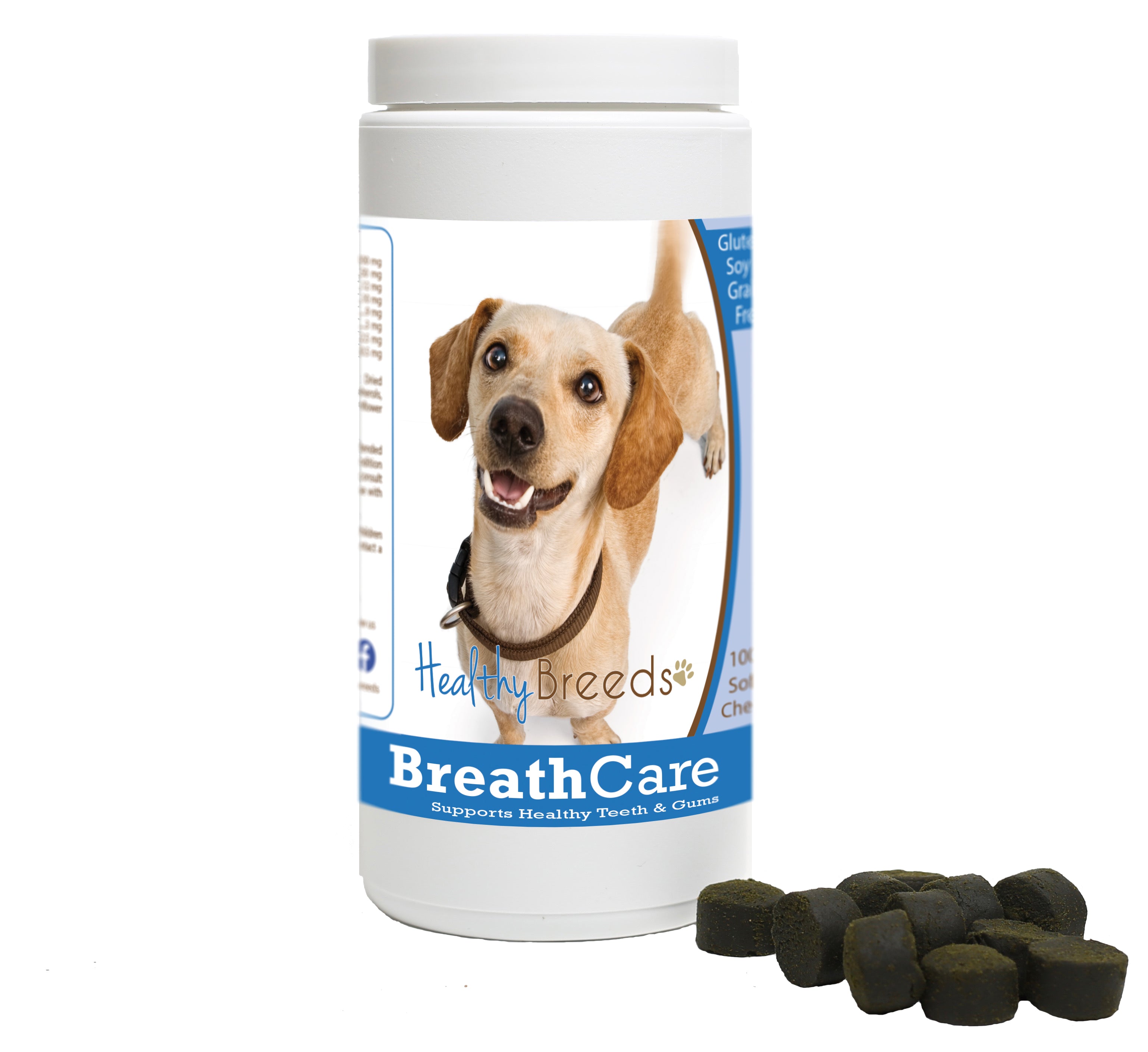 Chiweenie Breath Care Soft Chews for Dogs 100 Count