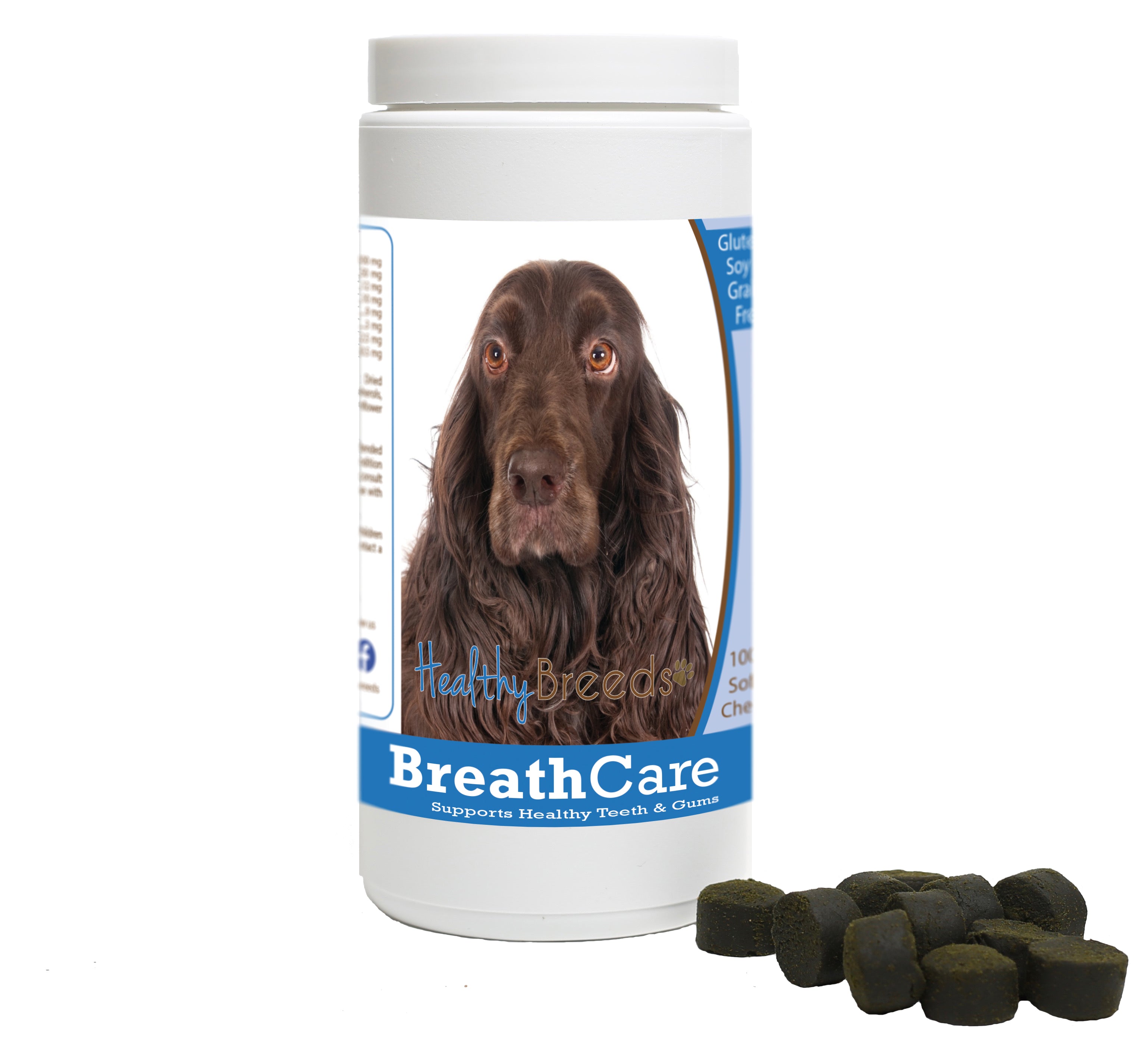 Field Spaniel Breath Care Soft Chews for Dogs 100 Count