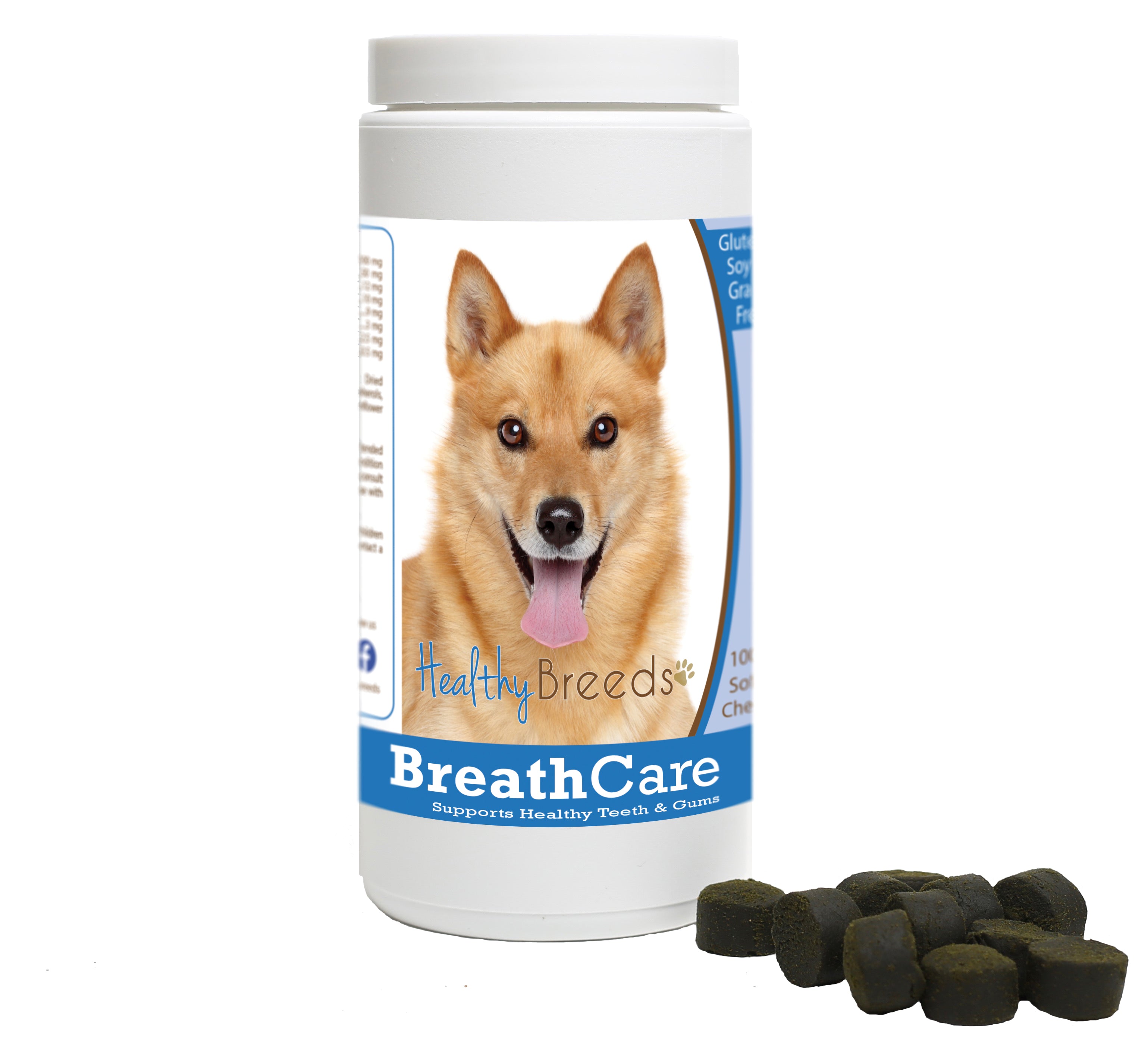 Finnish Spitz Breath Care Soft Chews for Dogs 100 Count
