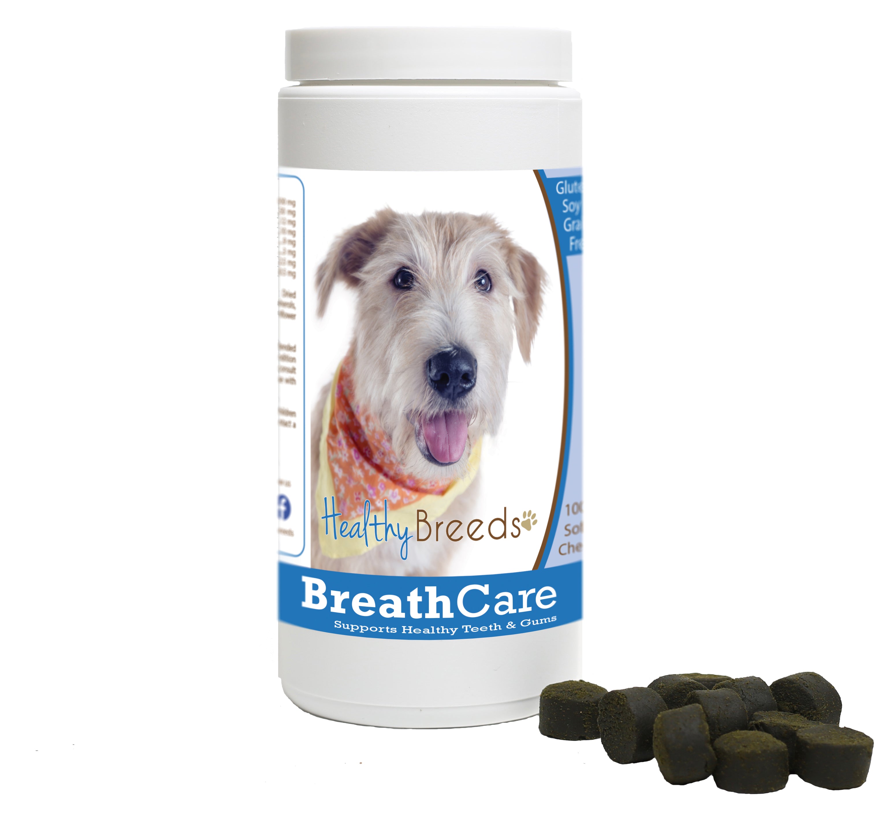 Glen of Imaal Terrier Breath Care Soft Chews for Dogs 100 Count