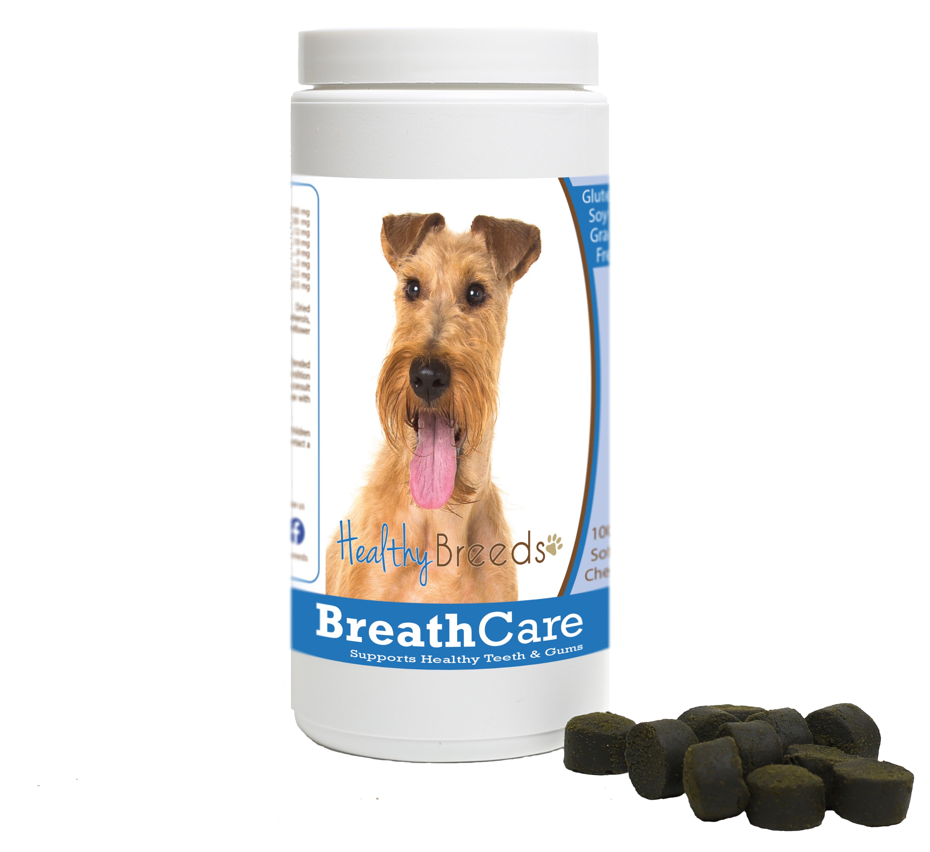 Irish Terrier Breath Care Soft Chews for Dogs 100 Count