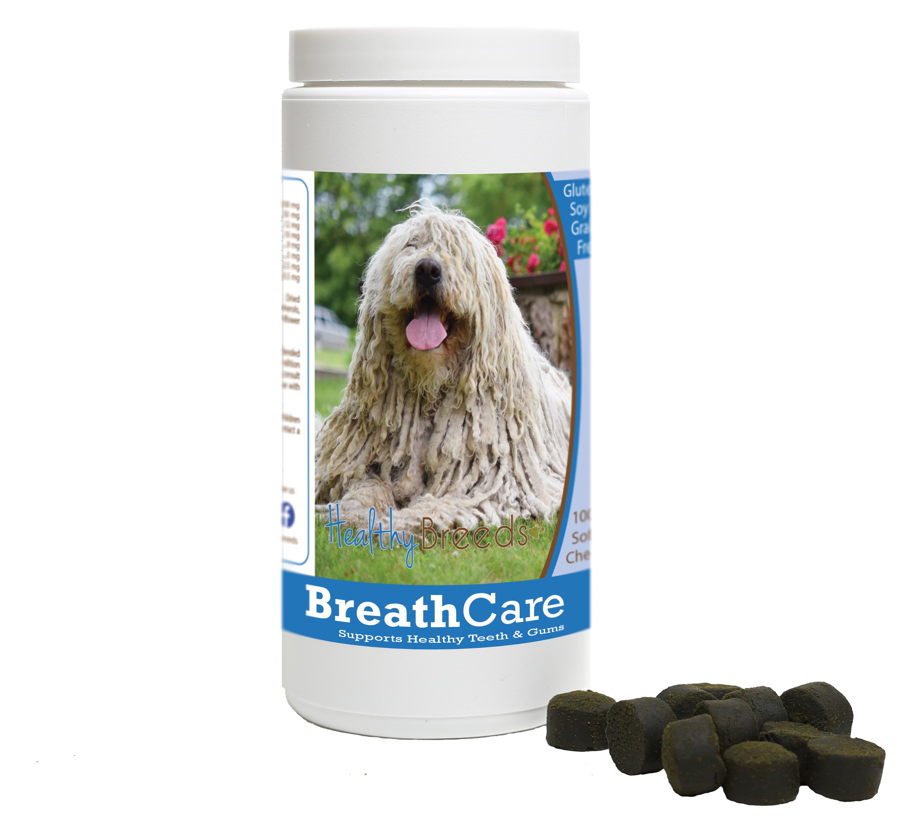 Komondorok Breath Care Soft Chews for Dogs 100 Count