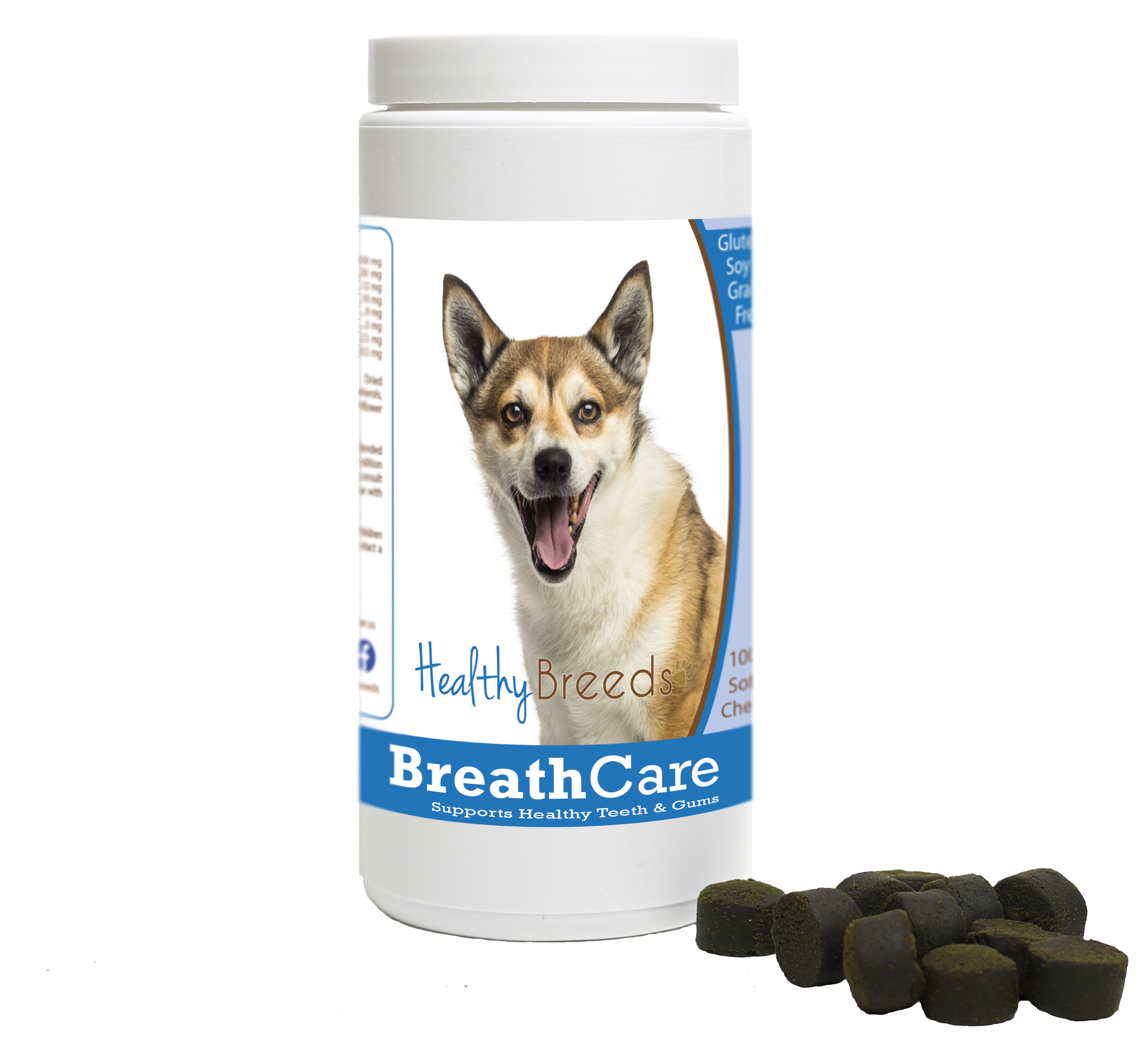 Norwegian Lundehund Breath Care Soft Chews for Dogs 100 Count