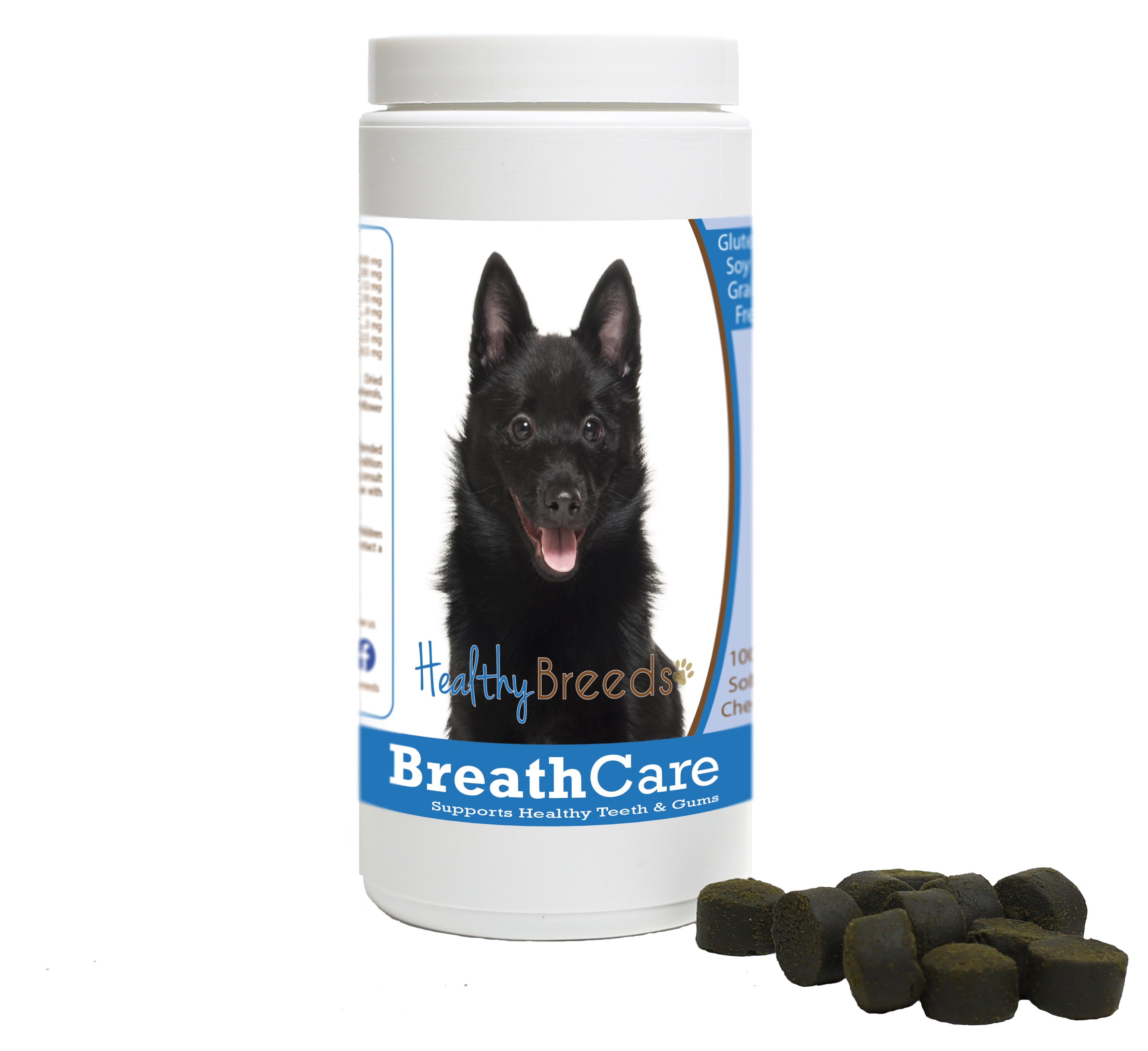 Schipperke Breath Care Soft Chews for Dogs 100 Count