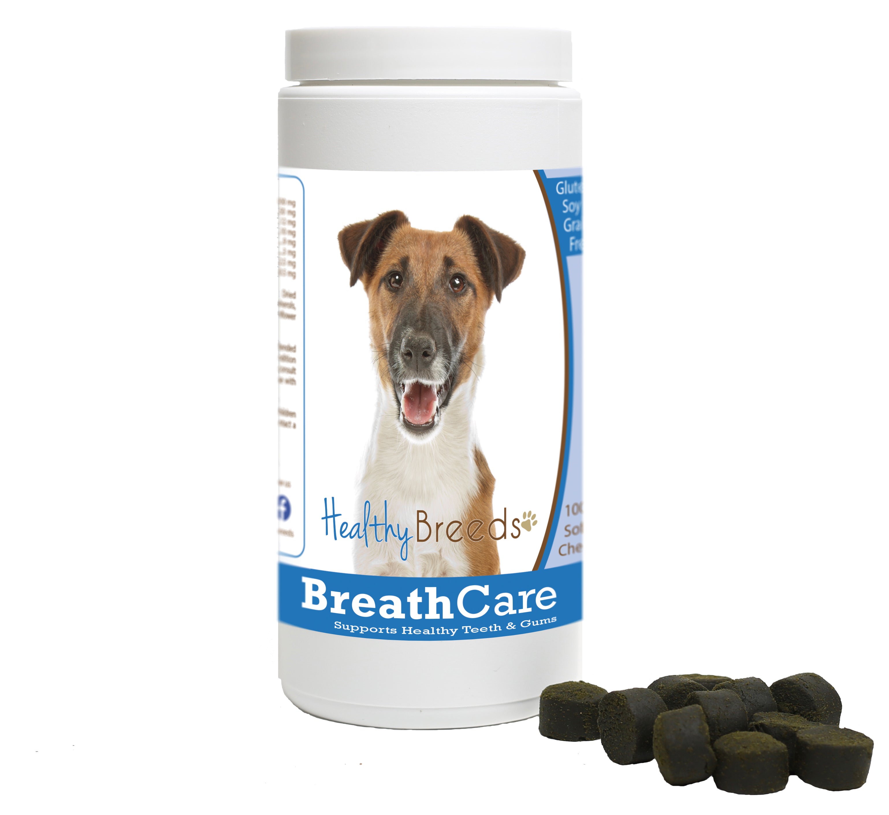Smooth Fox Terrier Breath Care Soft Chews for Dogs 100 Count