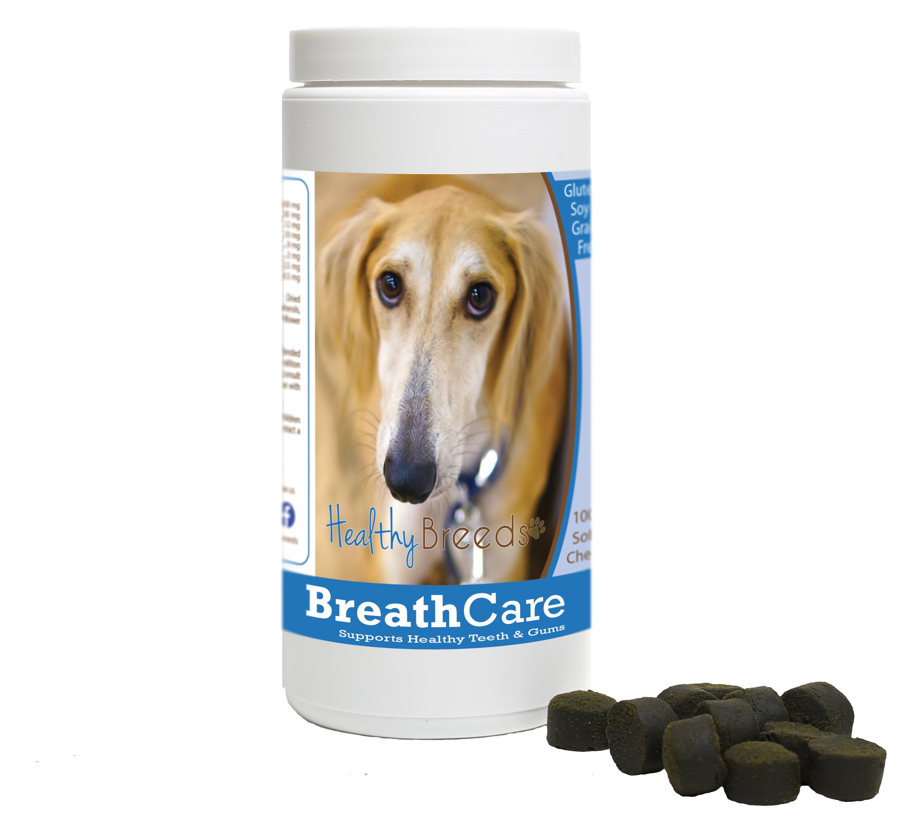 Sloughi Breath Care Soft Chews for Dogs 100 Count