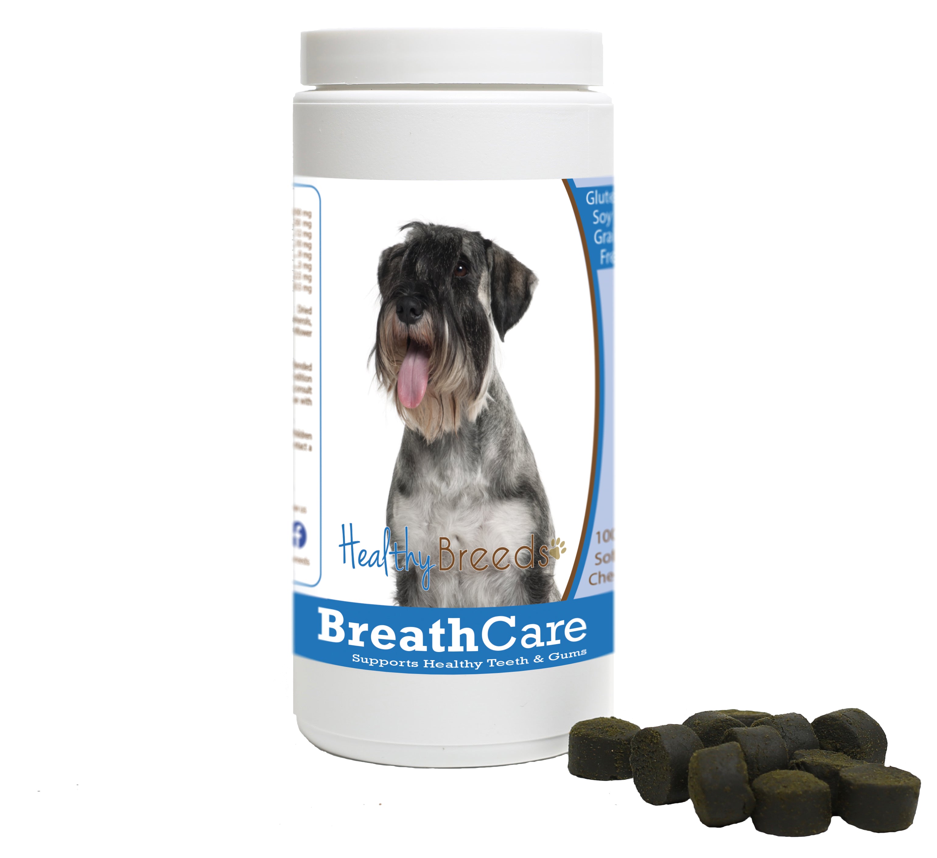 Standard Schnauzer Breath Care Soft Chews for Dogs 100 Count