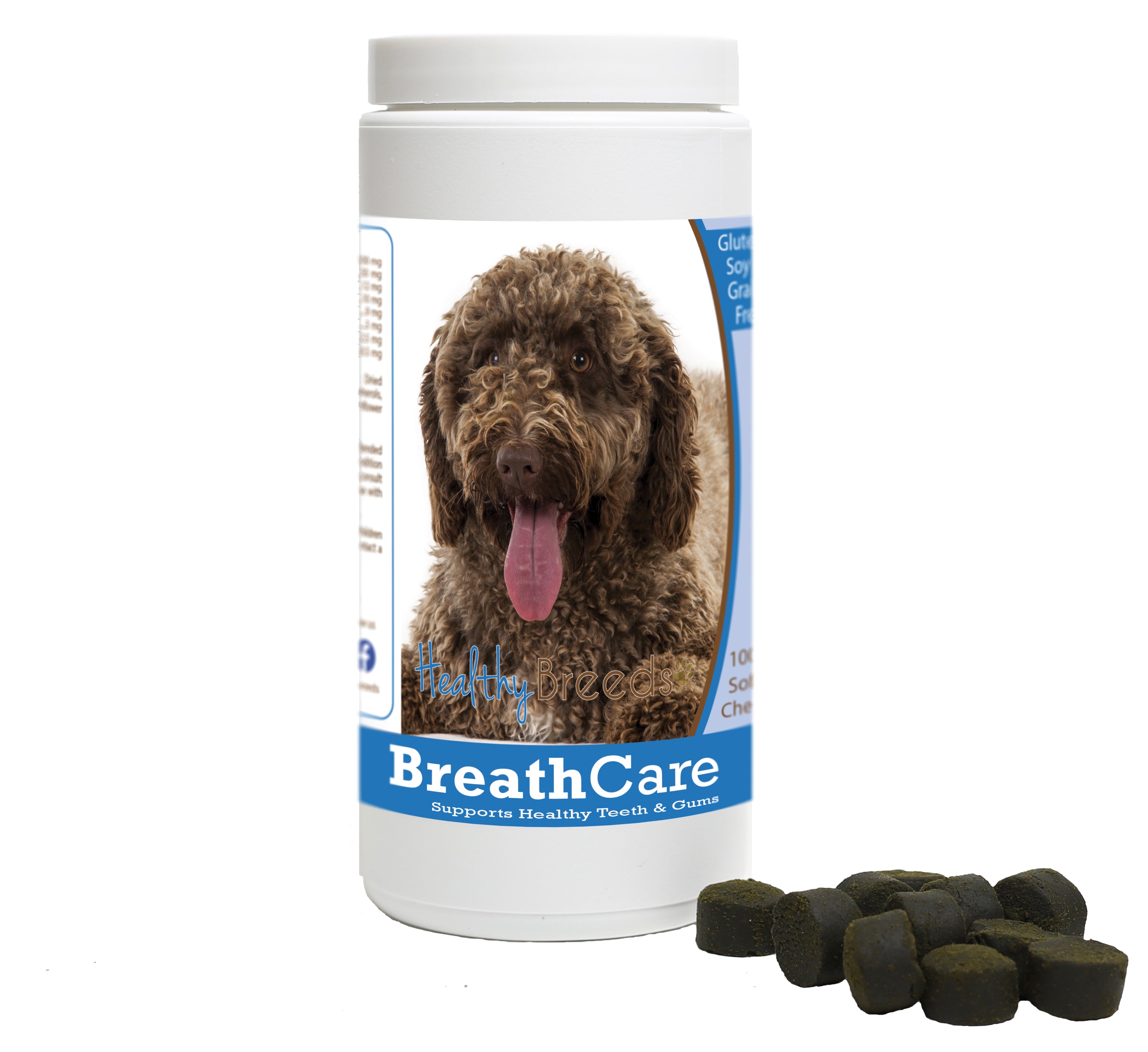 Spanish Water Dog Breath Care Soft Chews for Dogs 100 Count