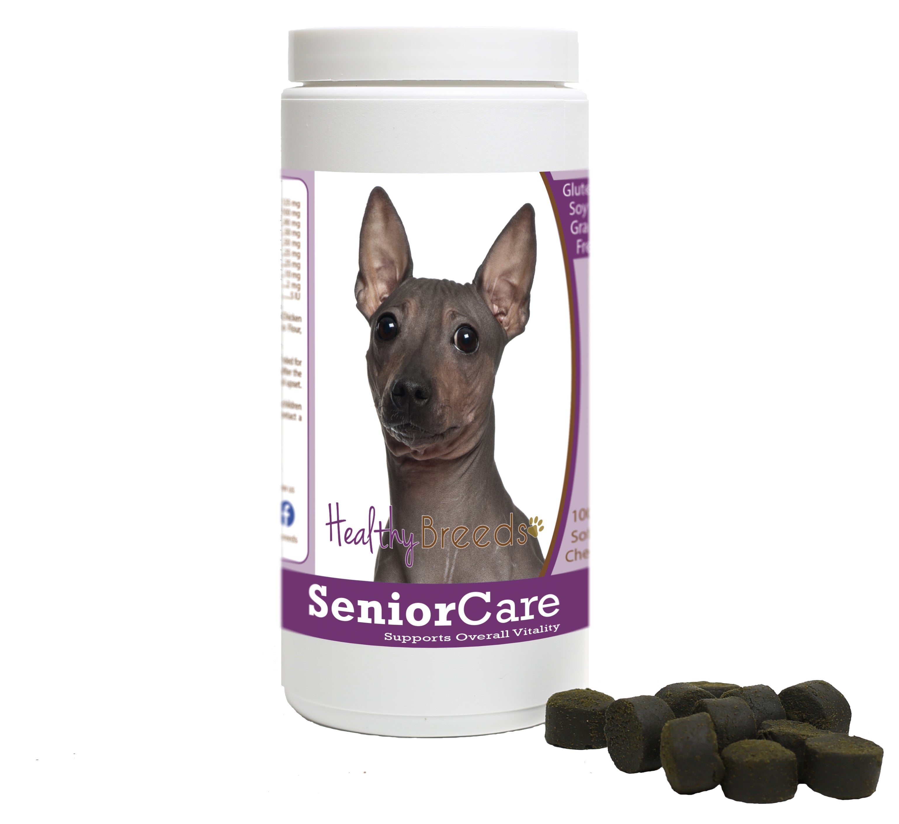 American Hairless Terrier Senior Dog Care Soft Chews 100 Count