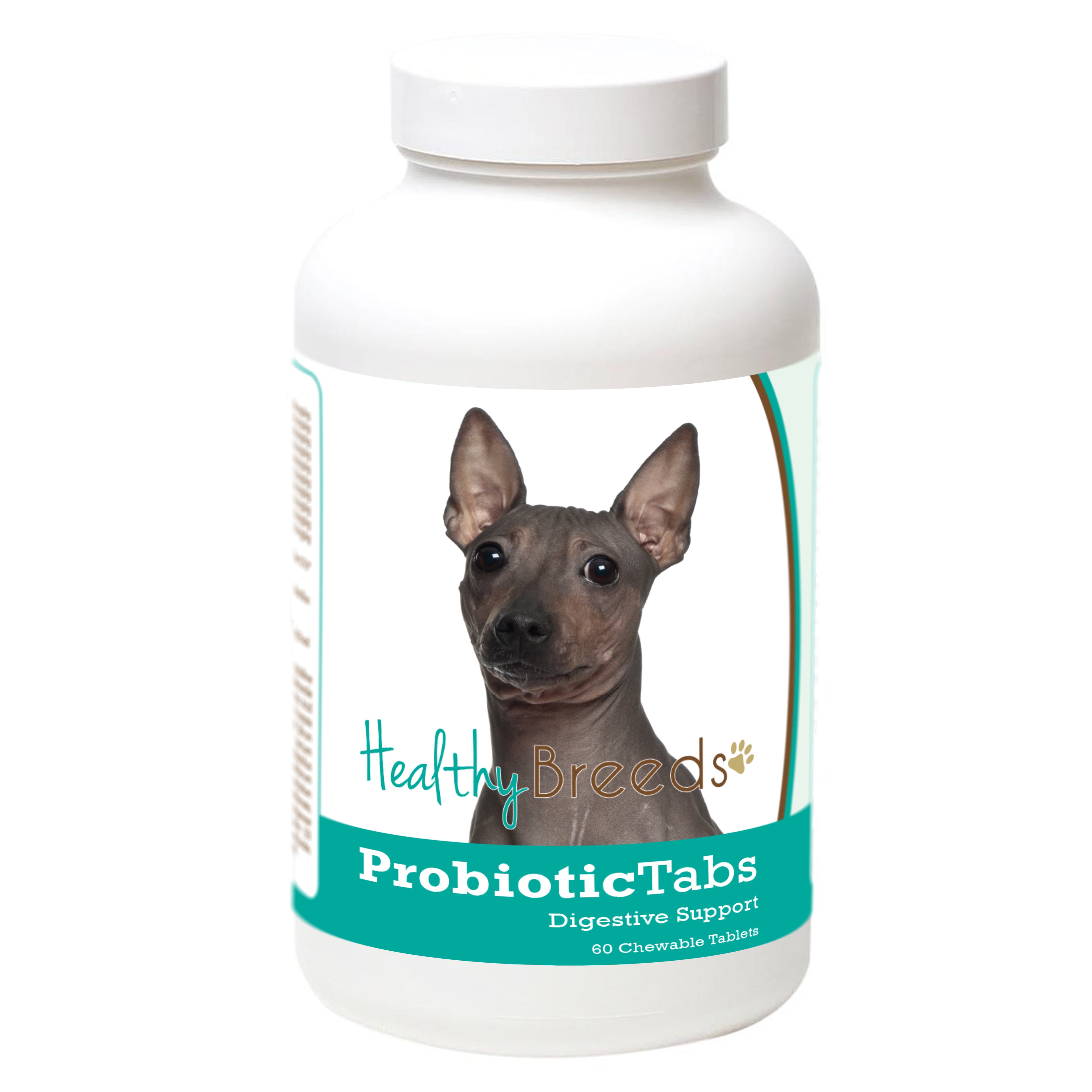 American Hairless Terrier Probiotic and Digestive Support for Dogs 60 Count