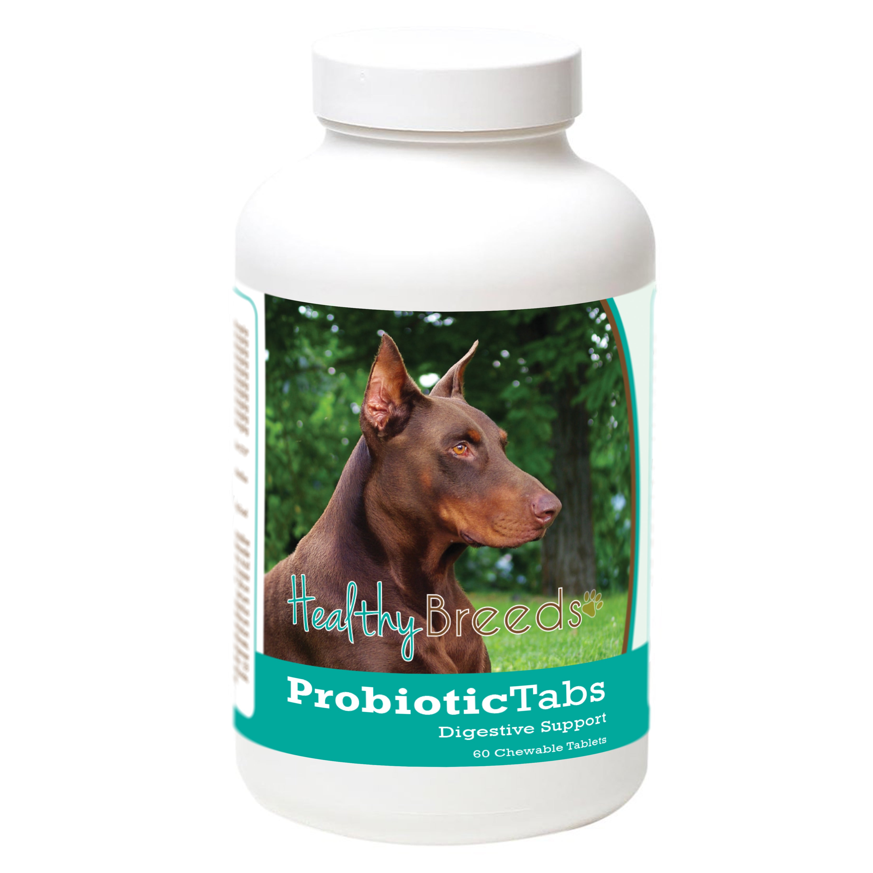 Doberman Pinscher Probiotic and Digestive Support for Dogs 60 Count