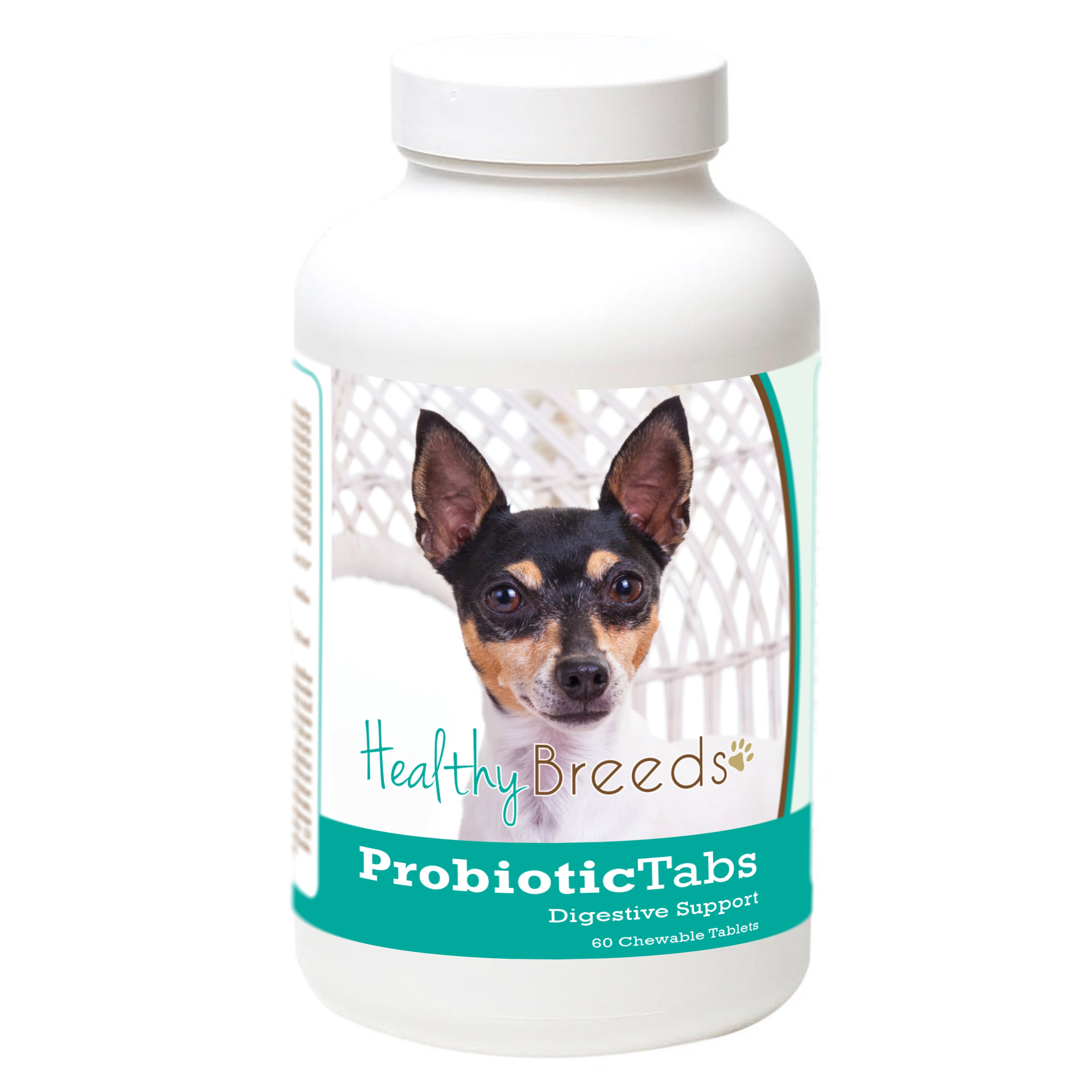 Toy Fox Terrier Probiotic and Digestive Support for Dogs 60 Count