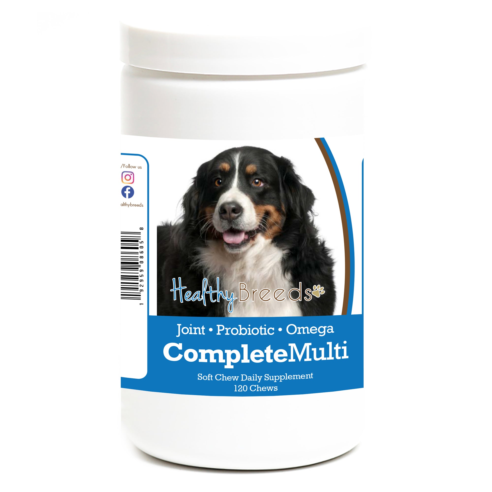 Bernese Mountain Dog All In One Multivitamin Soft Chew 120 Count