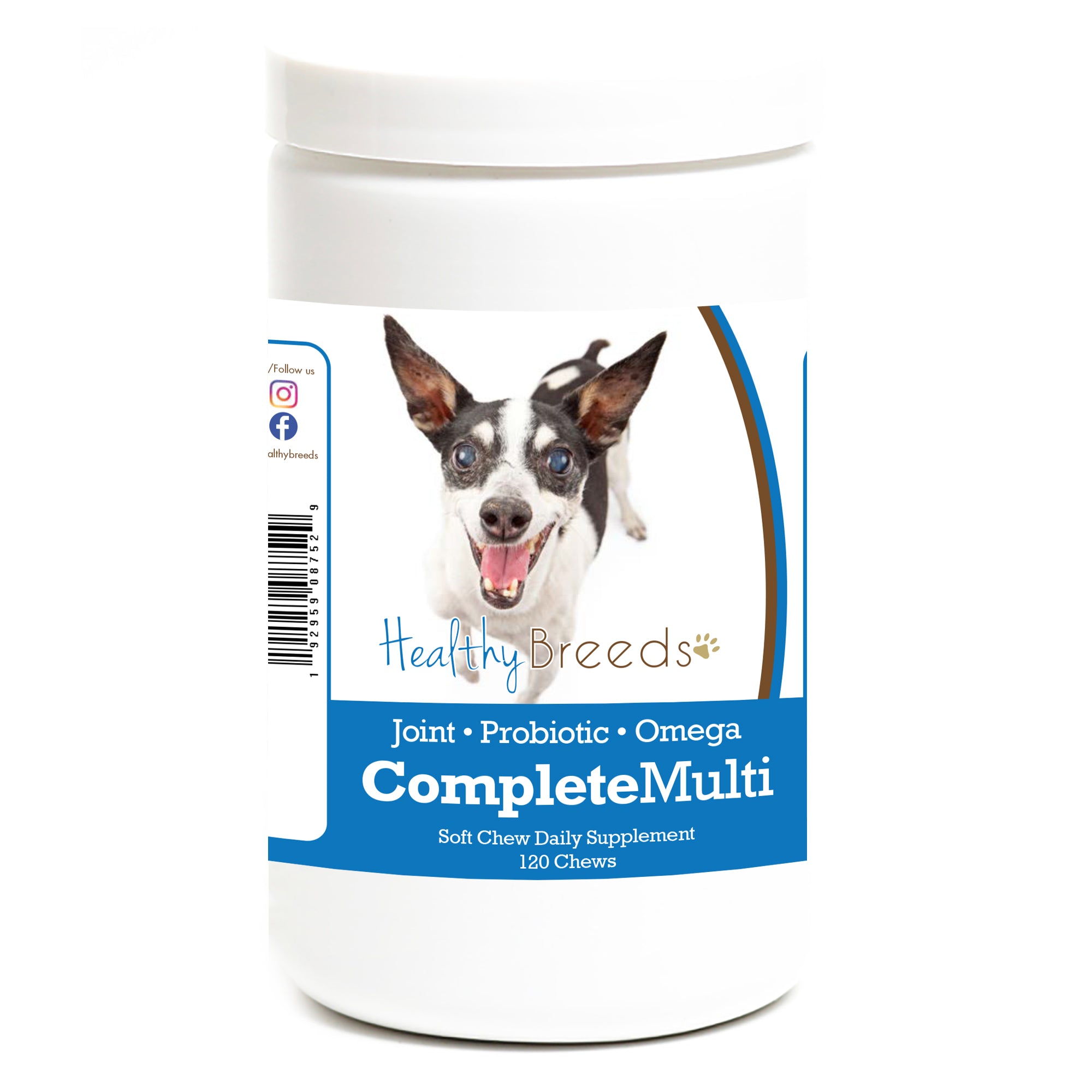 Rat Terrier All In One Multivitamin Soft Chew 120 Count