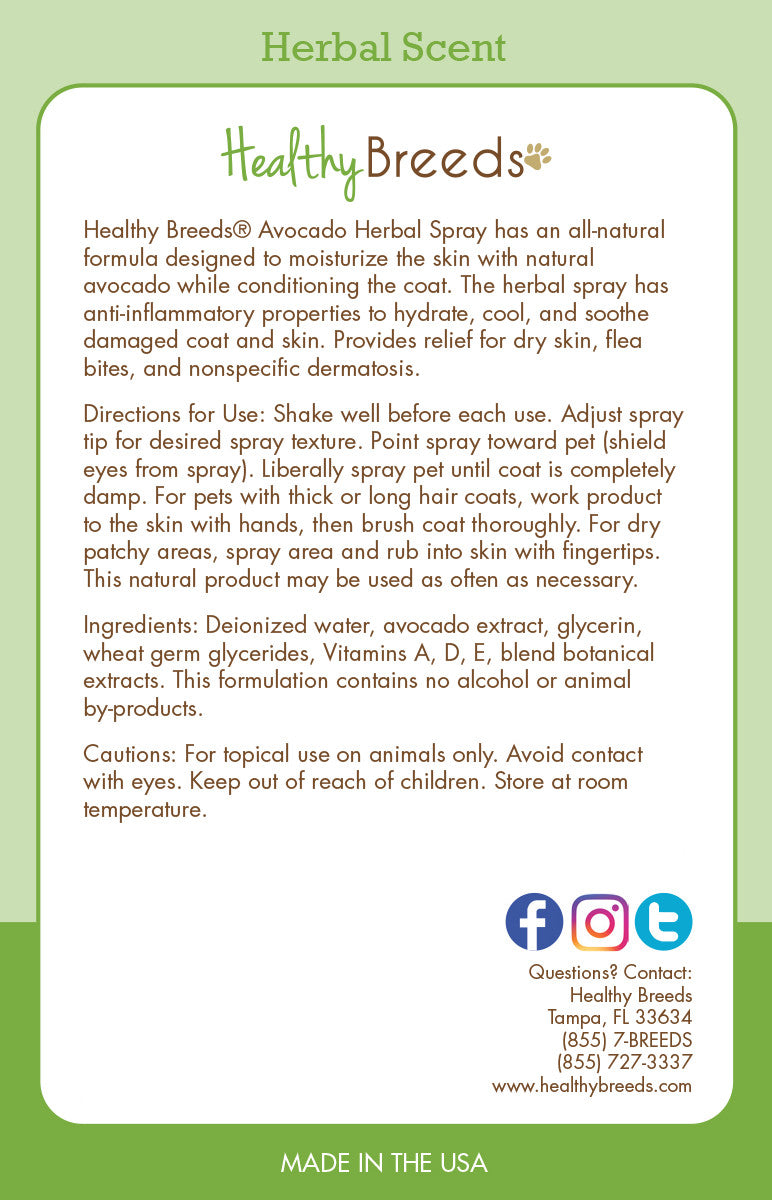 Samoyed Avocado Herbal Spray 17 oz