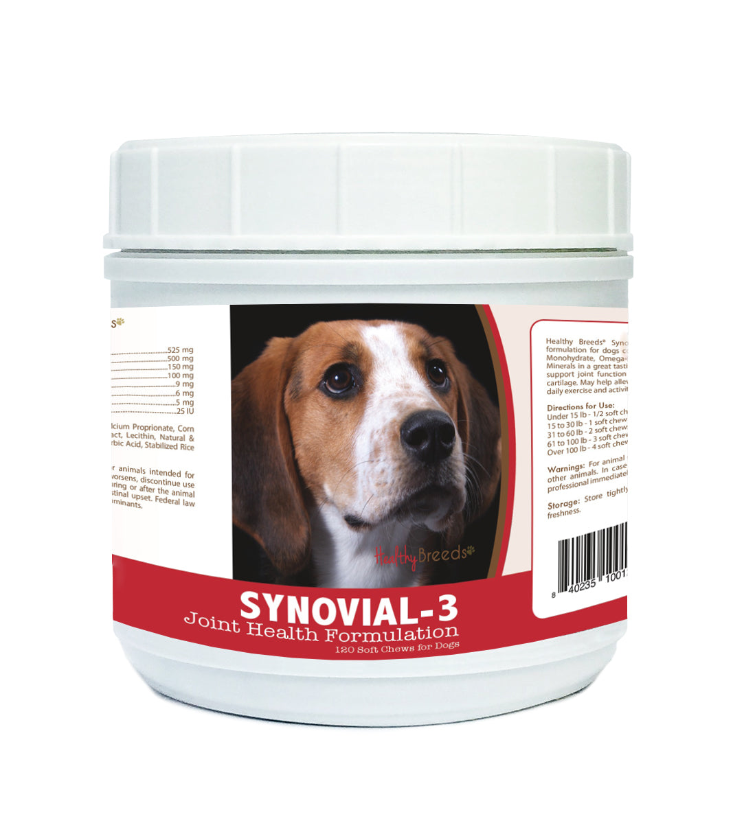 American English Coonhound Synovial-3 Joint Health Formulation Soft Chews 120 Count