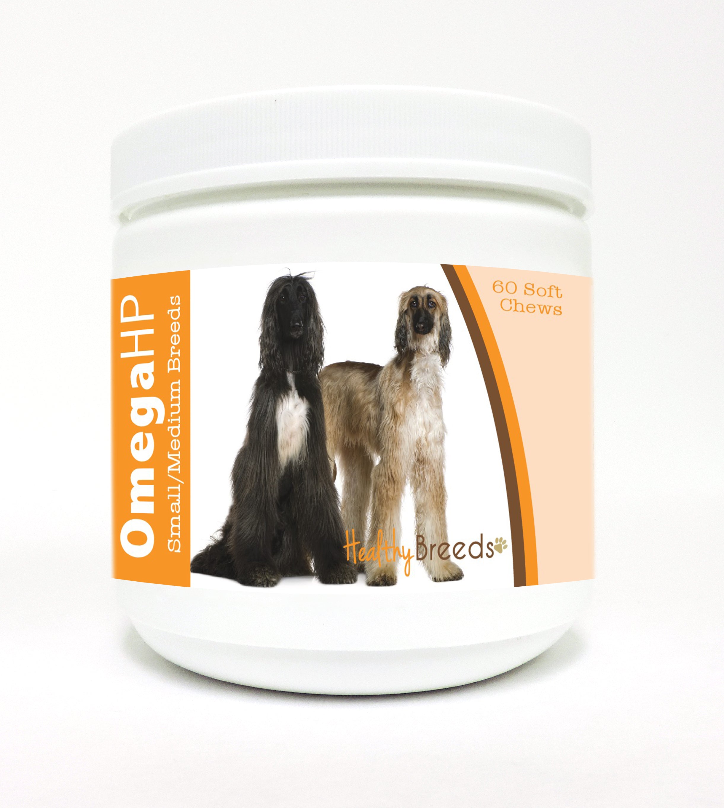 Afghan Hound Omega HP Fatty Acid Skin and Coat Support Soft Chews 60 Count