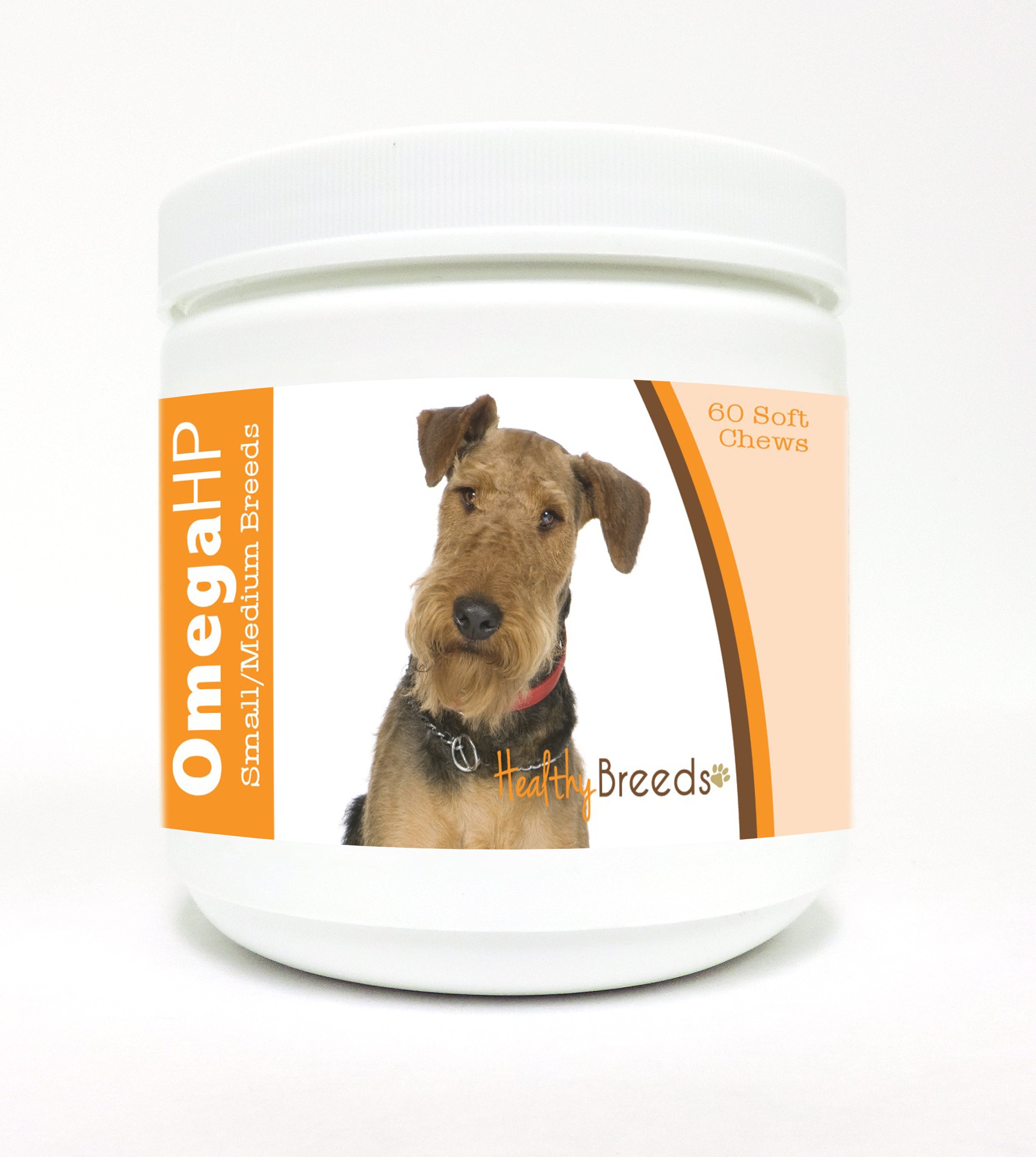 Airedale Terrier Omega HP Fatty Acid Skin and Coat Support Soft Chews 60 Count