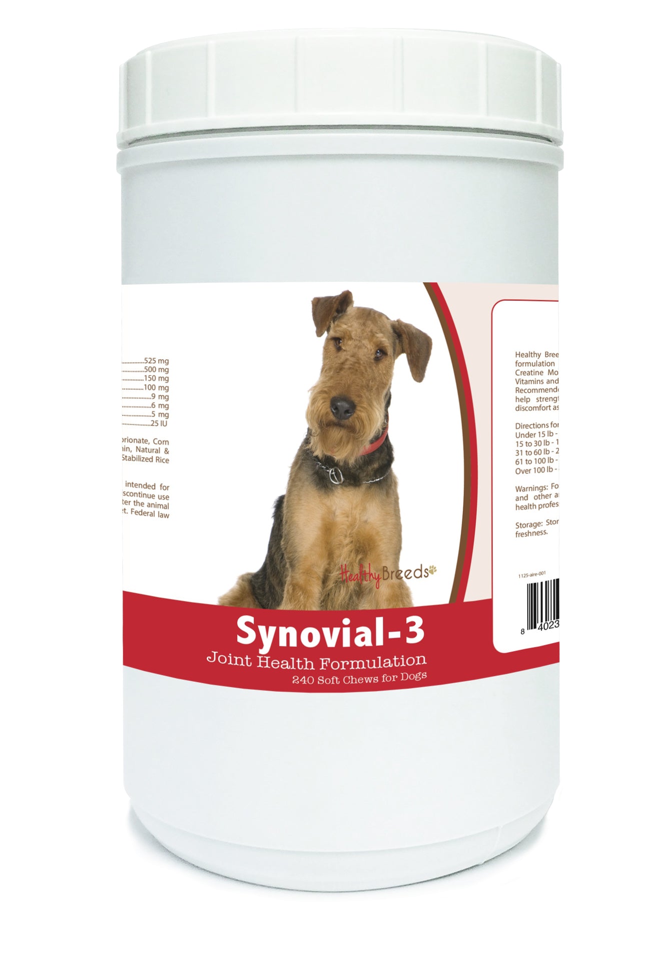Airedale Terrier Synovial-3 Joint Health Formulation Soft Chews 240 Count