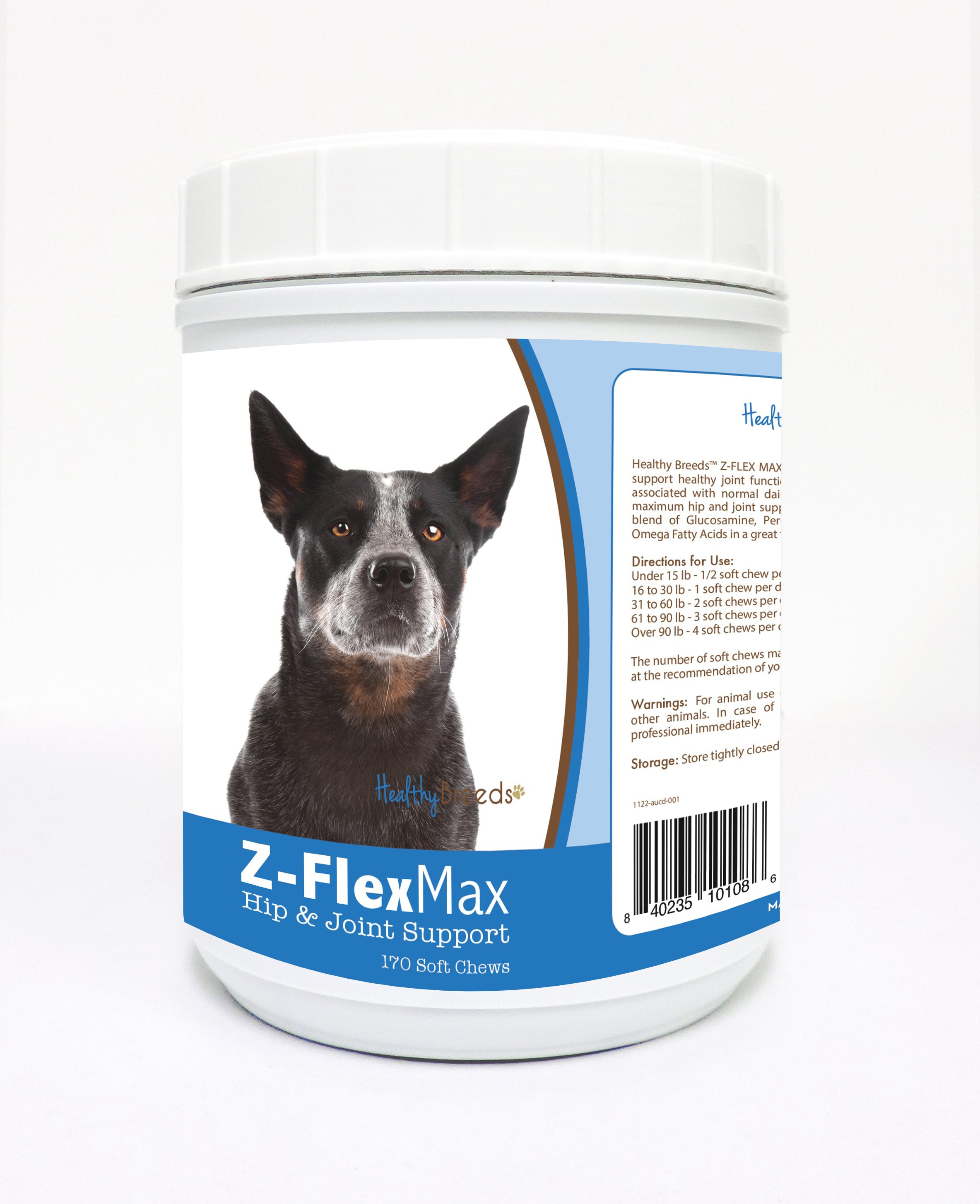 Australian Cattle Dog Z-Flex Max Hip and Joint Soft Chews 170 Count