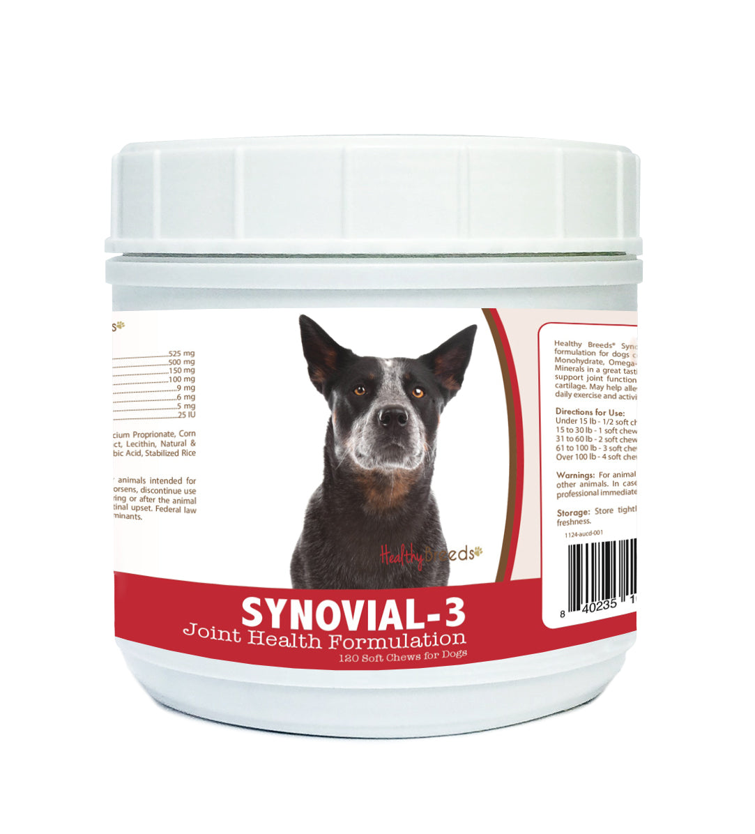 Australian Cattle Dog Synovial-3 Joint Health Formulation Soft Chews 120 Count
