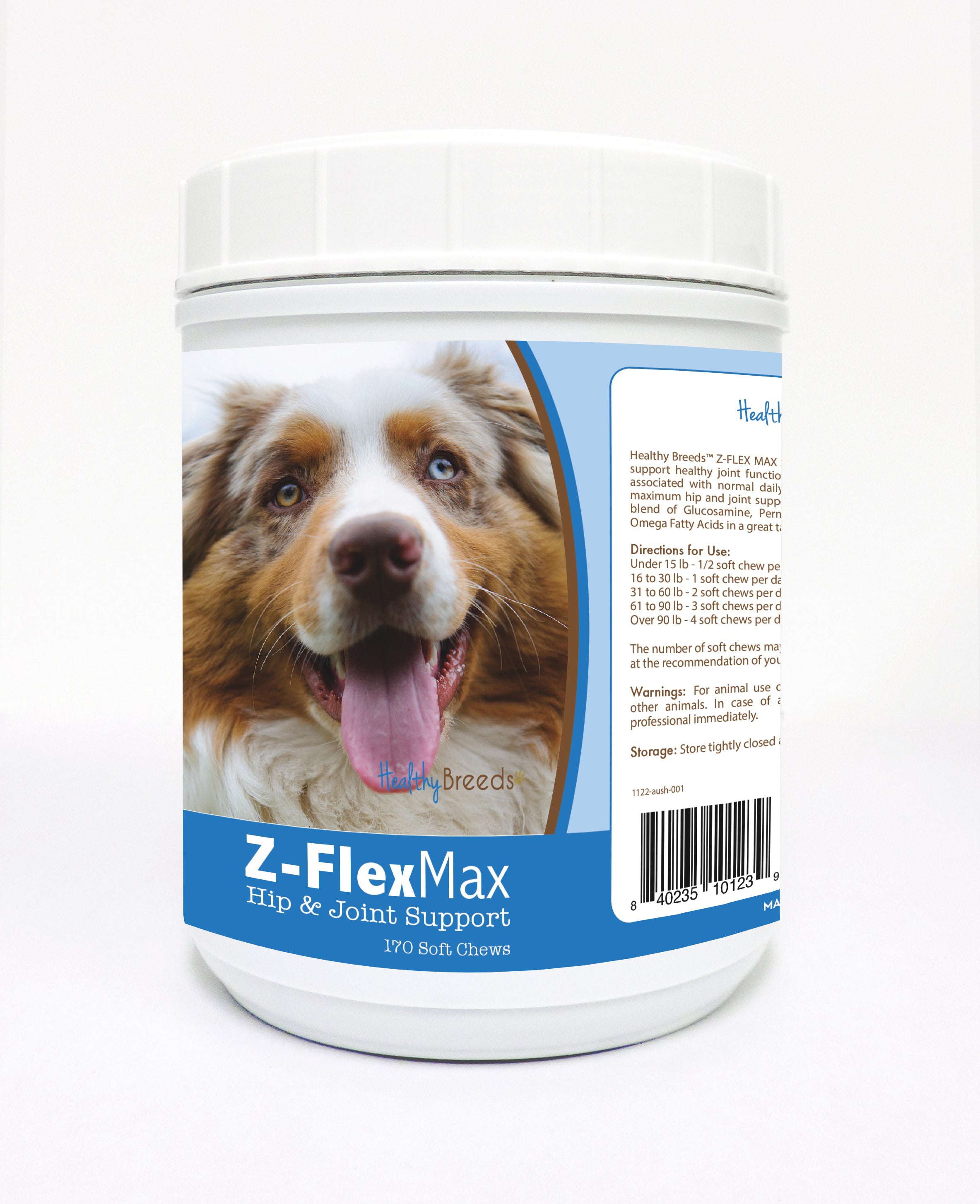 Australian Shepherd Z-Flex Max Hip and Joint Soft Chews 170 Count