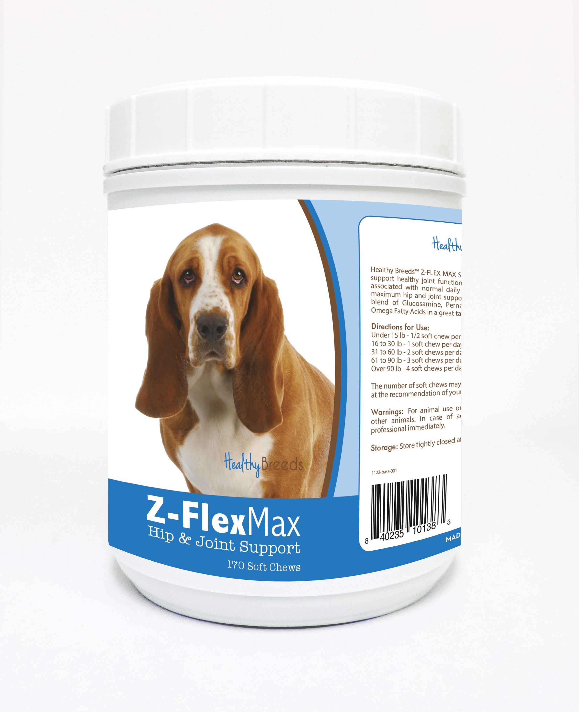 Basset Hound Z-Flex Max Hip and Joint Soft Chews 170 Count
