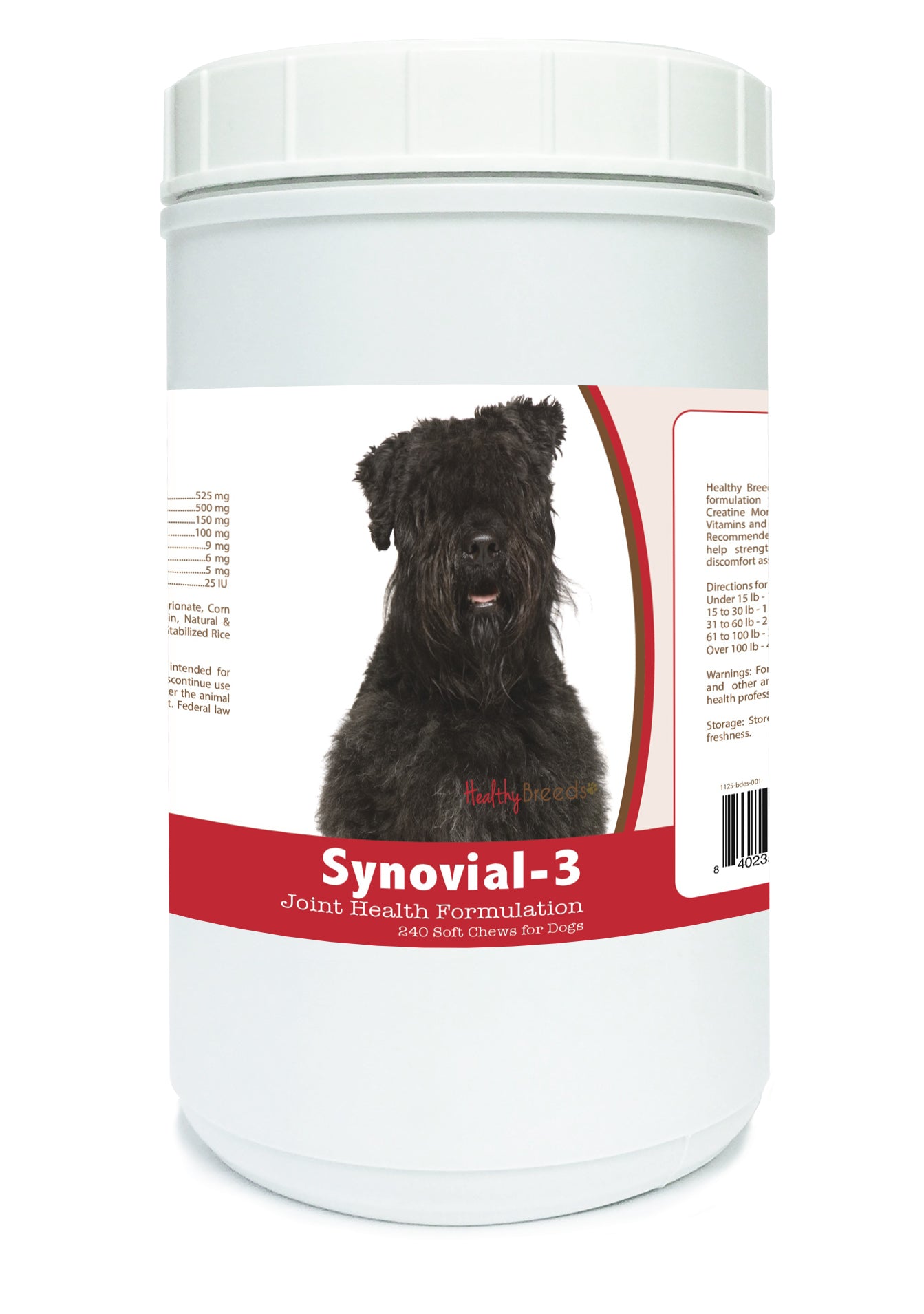 Bouvier des Flandres Synovial-3 Joint Health Formulation Soft Chews 240 Count