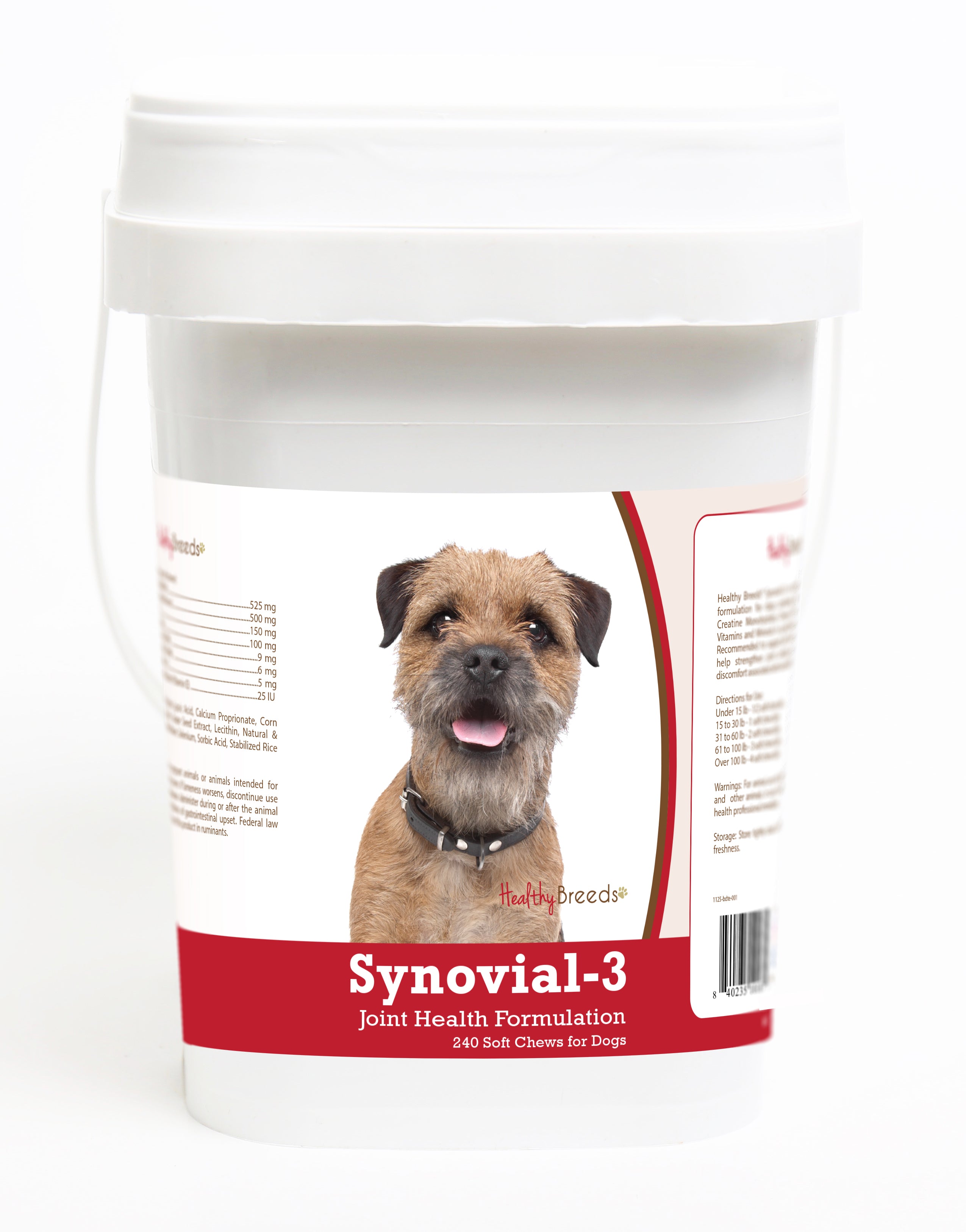 Border Terrier Synovial-3 Joint Health Formulation Soft Chews 240 Count