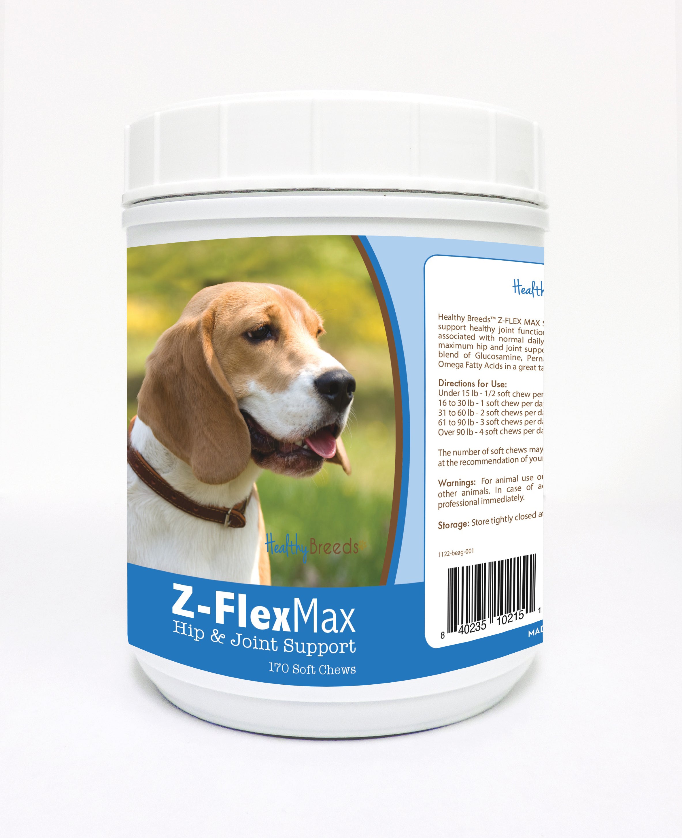Beagle Z-Flex Max Hip and Joint Soft Chews 170 Count