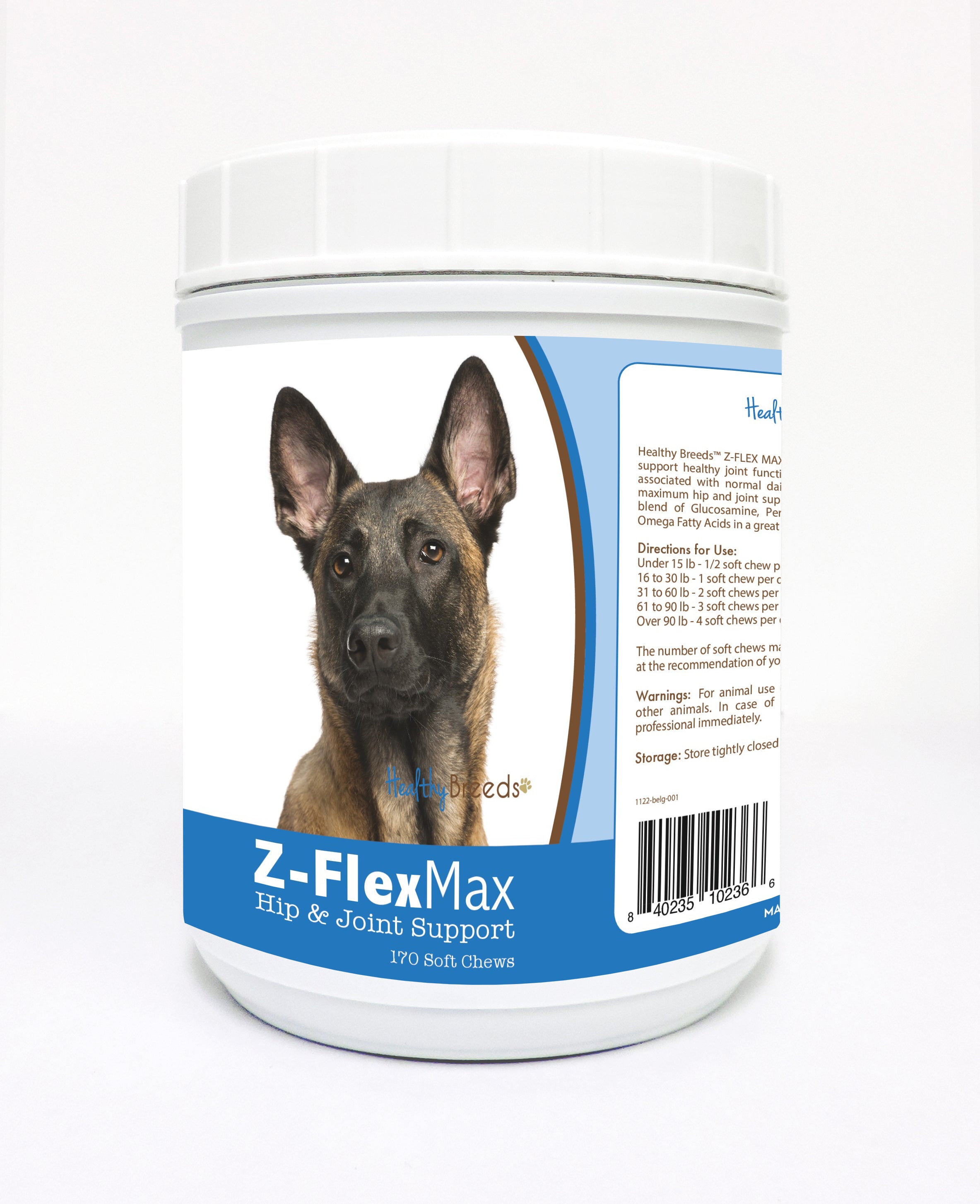 Belgian Malinois Z-Flex Max Hip and Joint Soft Chews 170 Count