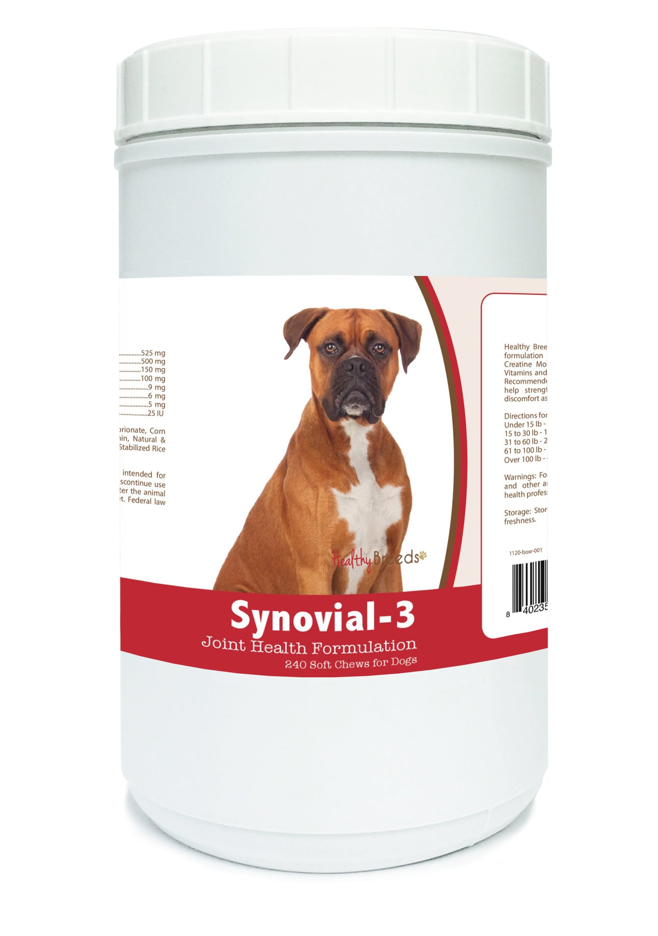 Boxer Synovial-3 Joint Health Formulation Soft Chews 240 Count
