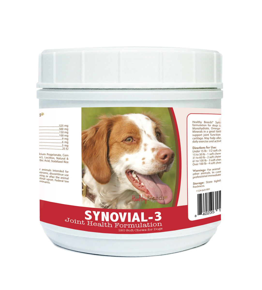 Brittany Synovial-3 Joint Health Formulation Soft Chews 120 Count
