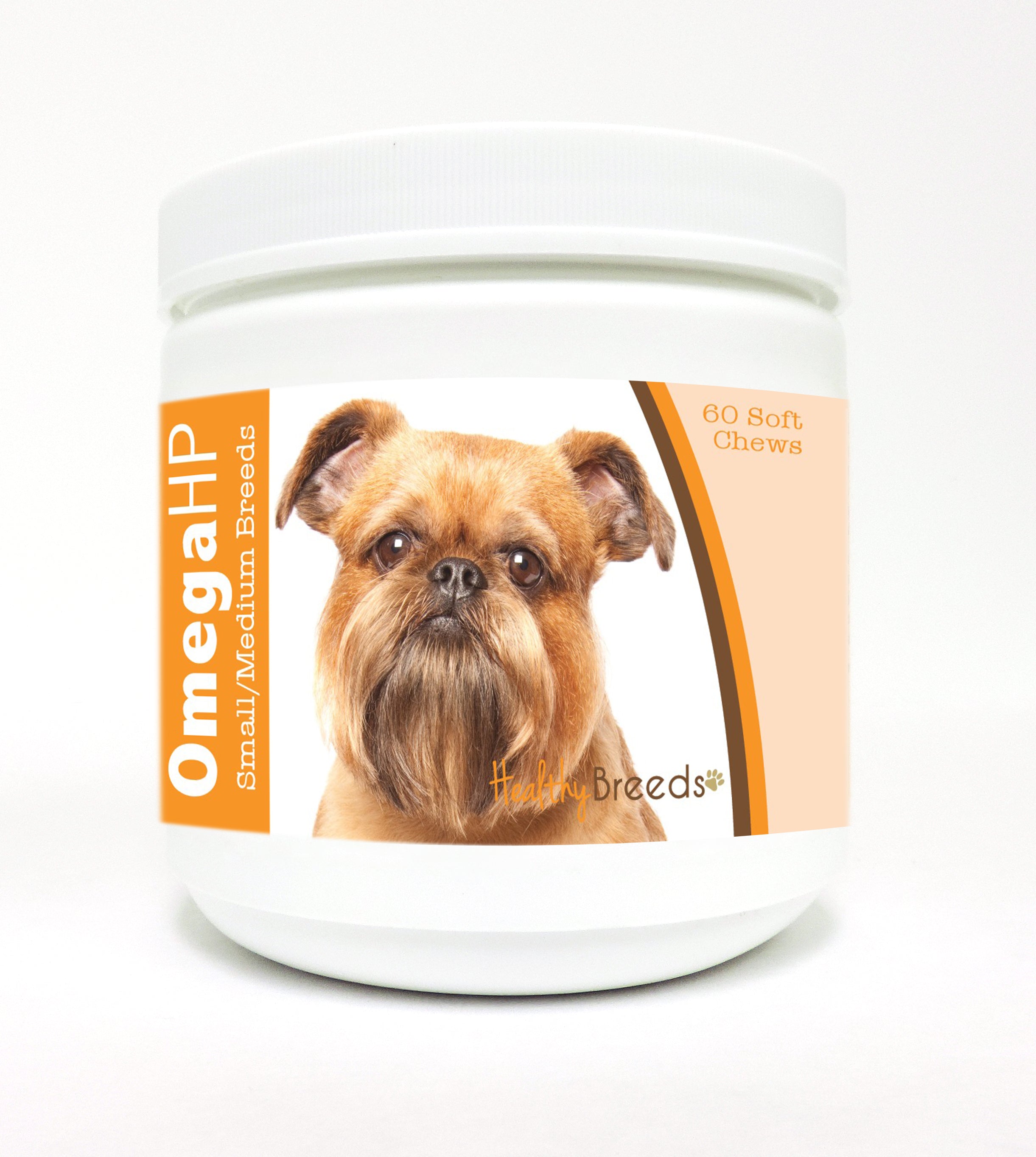 Brussels Griffon Omega HP Fatty Acid Skin and Coat Support Soft Chews 60 Count