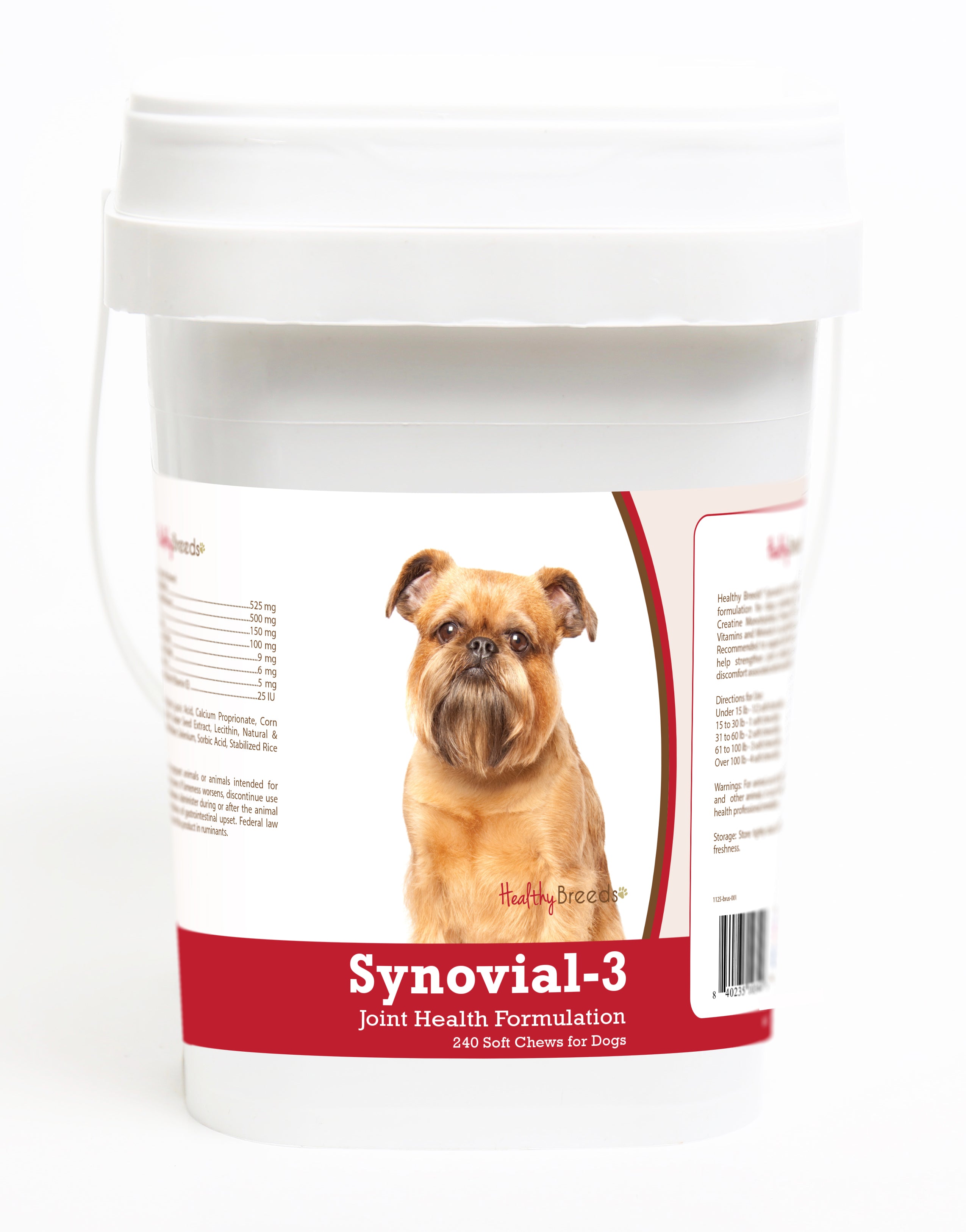 Brussels Griffon Synovial-3 Joint Health Formulation Soft Chews 240 Count