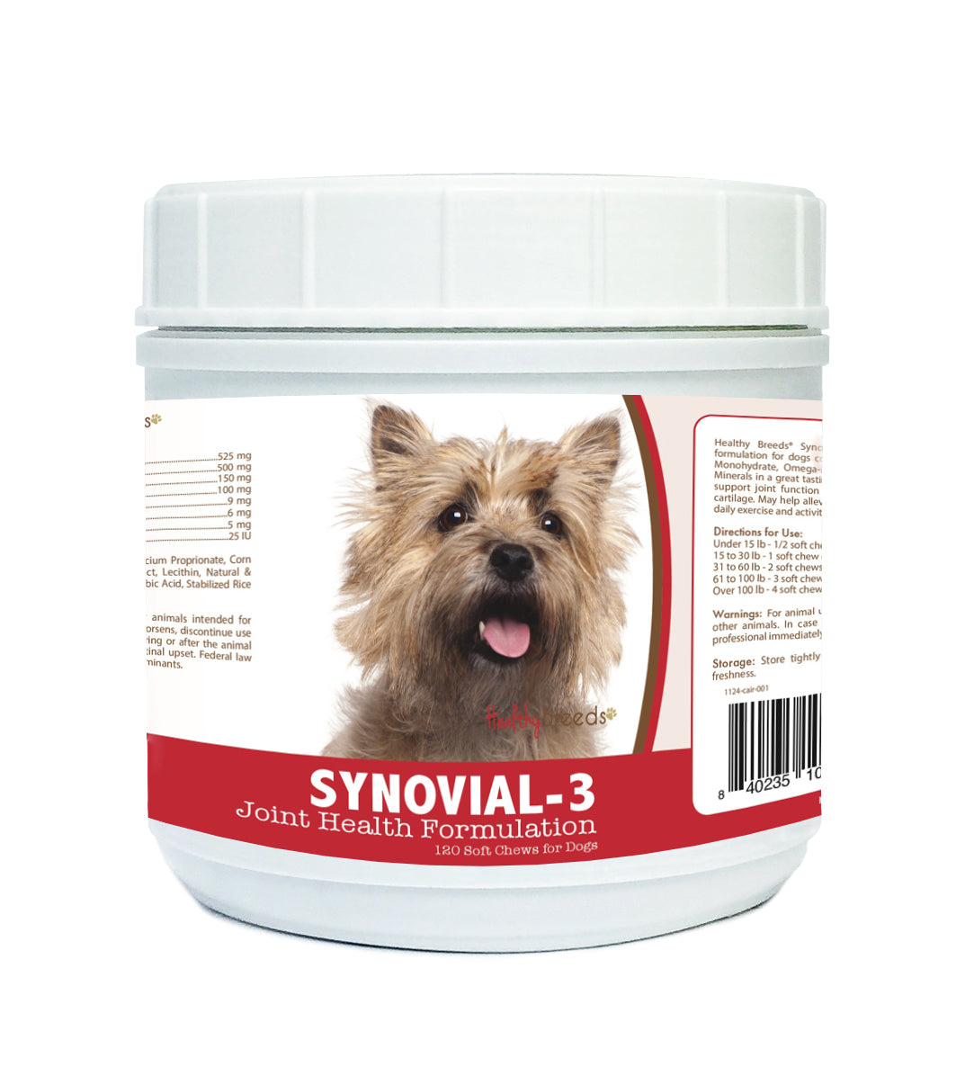 Cairn Terrier Synovial-3 Joint Health Formulation Soft Chews 120 Count