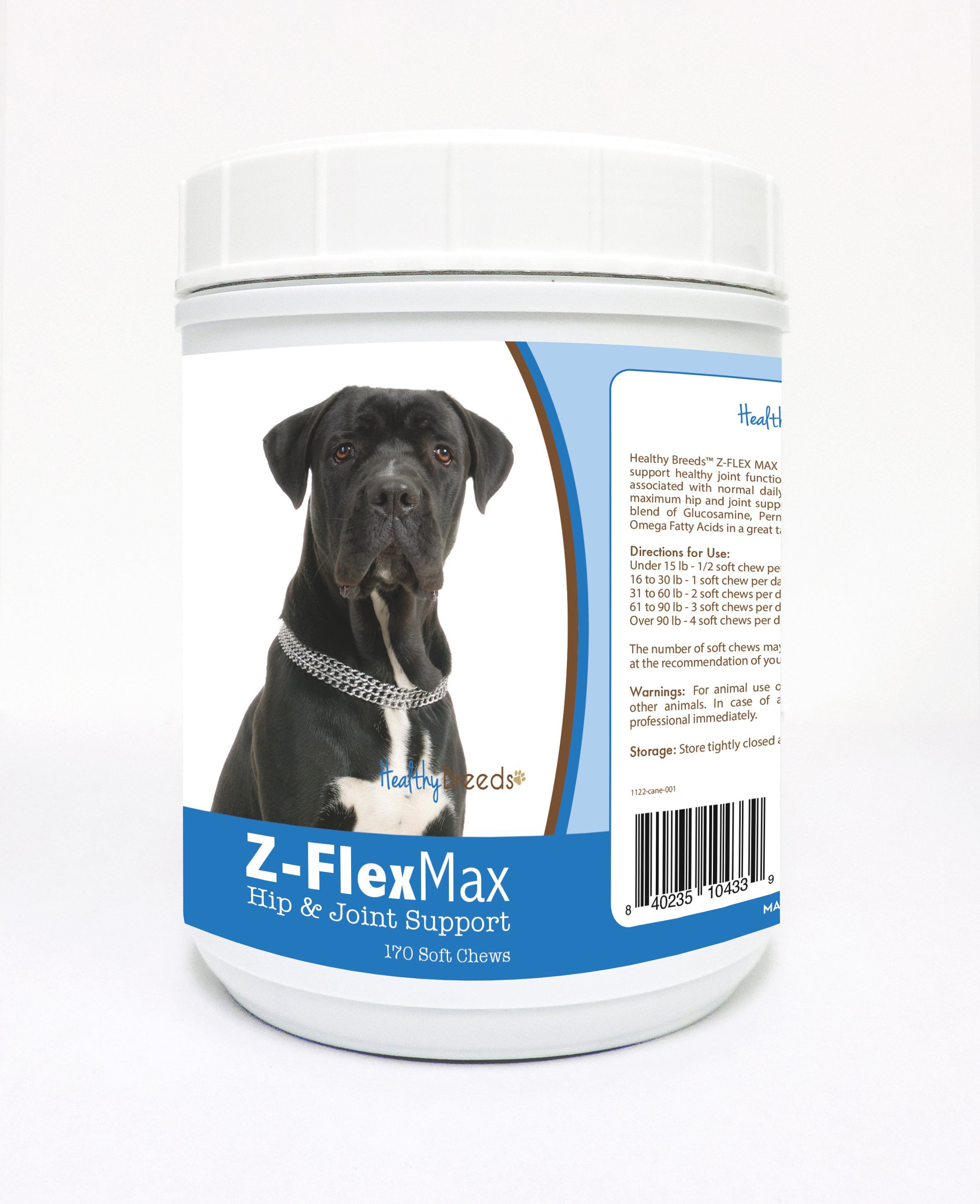 Cane Corso Z-Flex Max Hip and Joint Soft Chews 170 Count