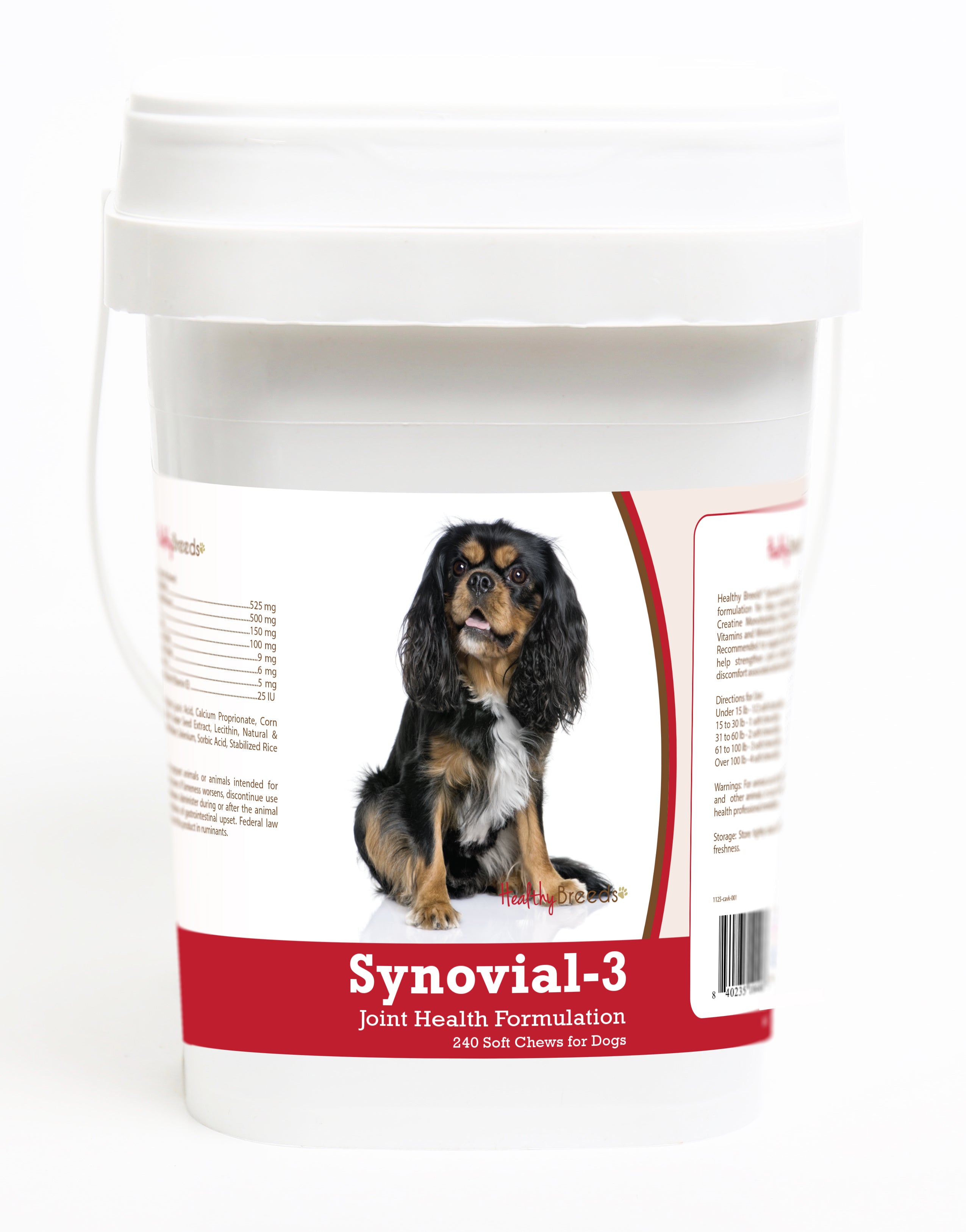 Cavalier King Charles Spaniel Synovial-3 Joint Health Formulation Soft Chews 240 Count