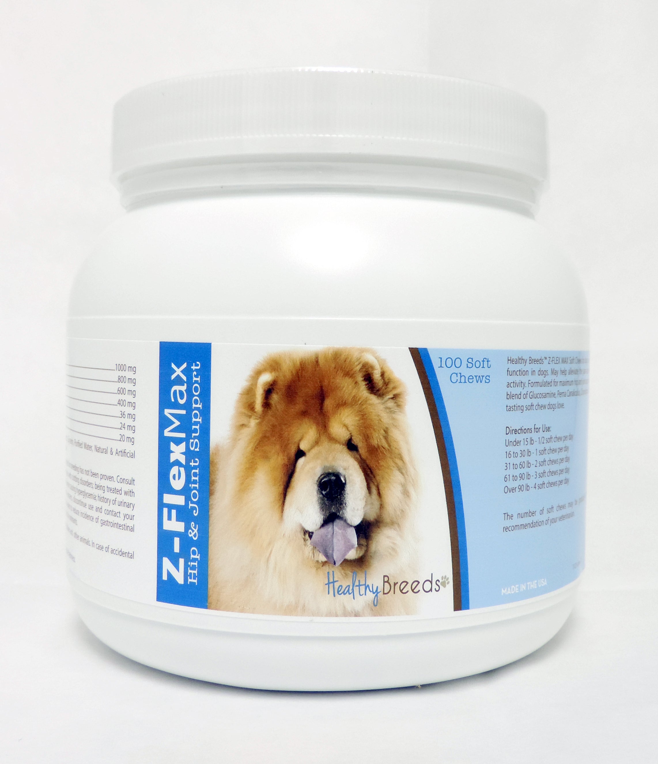 Chow Chow Z-Flex Max Hip & Joint Soft Chews 100 Count
