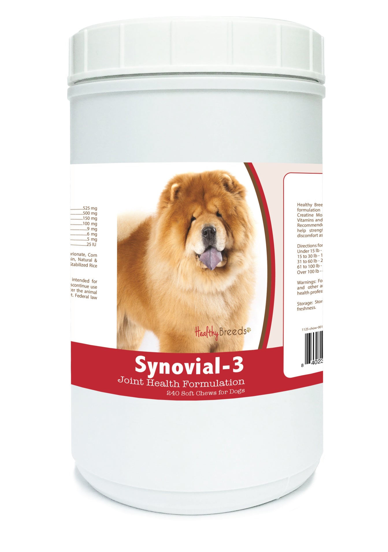 Chow Chow Synovial-3 Joint Health Formulation Soft Chews 240 Count