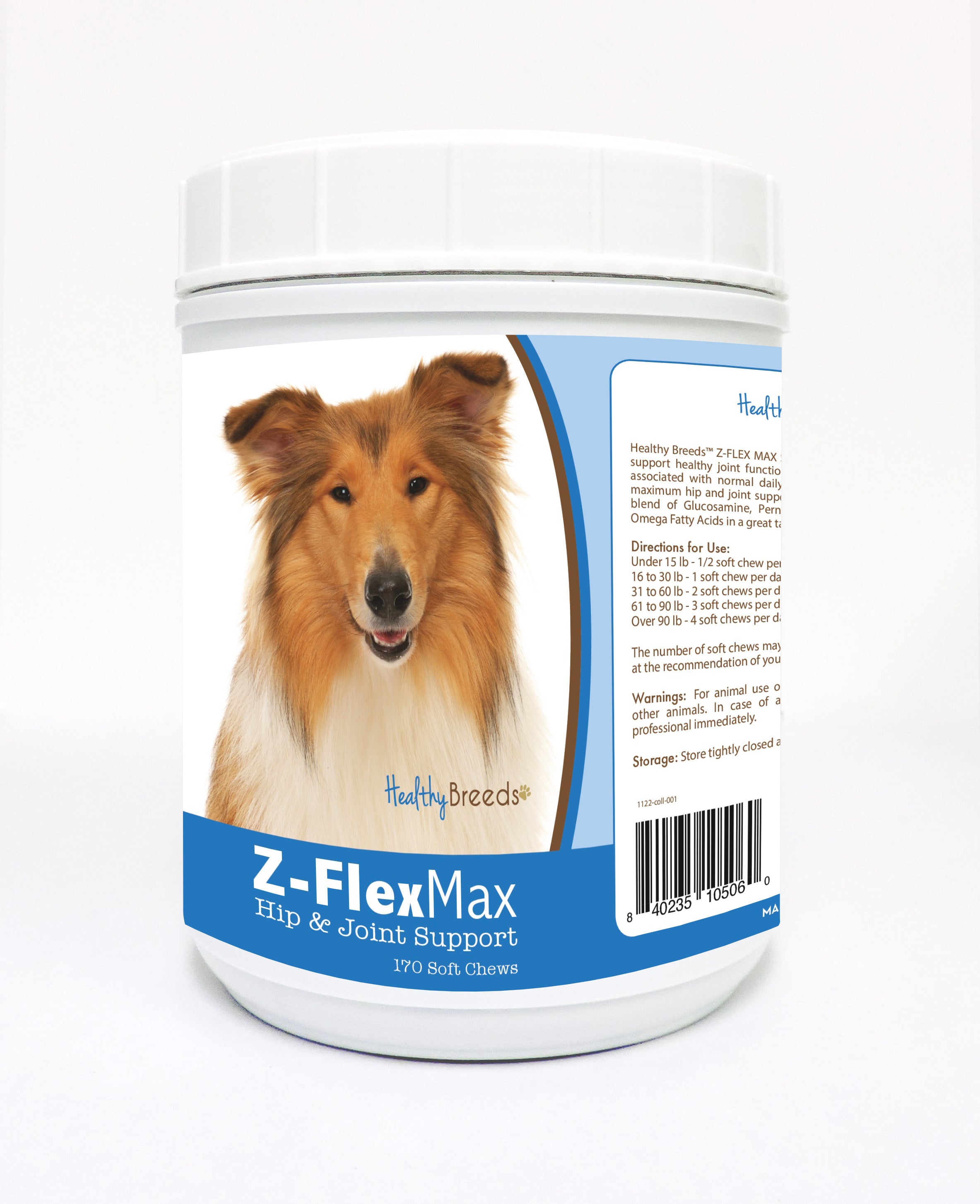 Collie Z-Flex Max Hip and Joint Soft Chews 170 Count