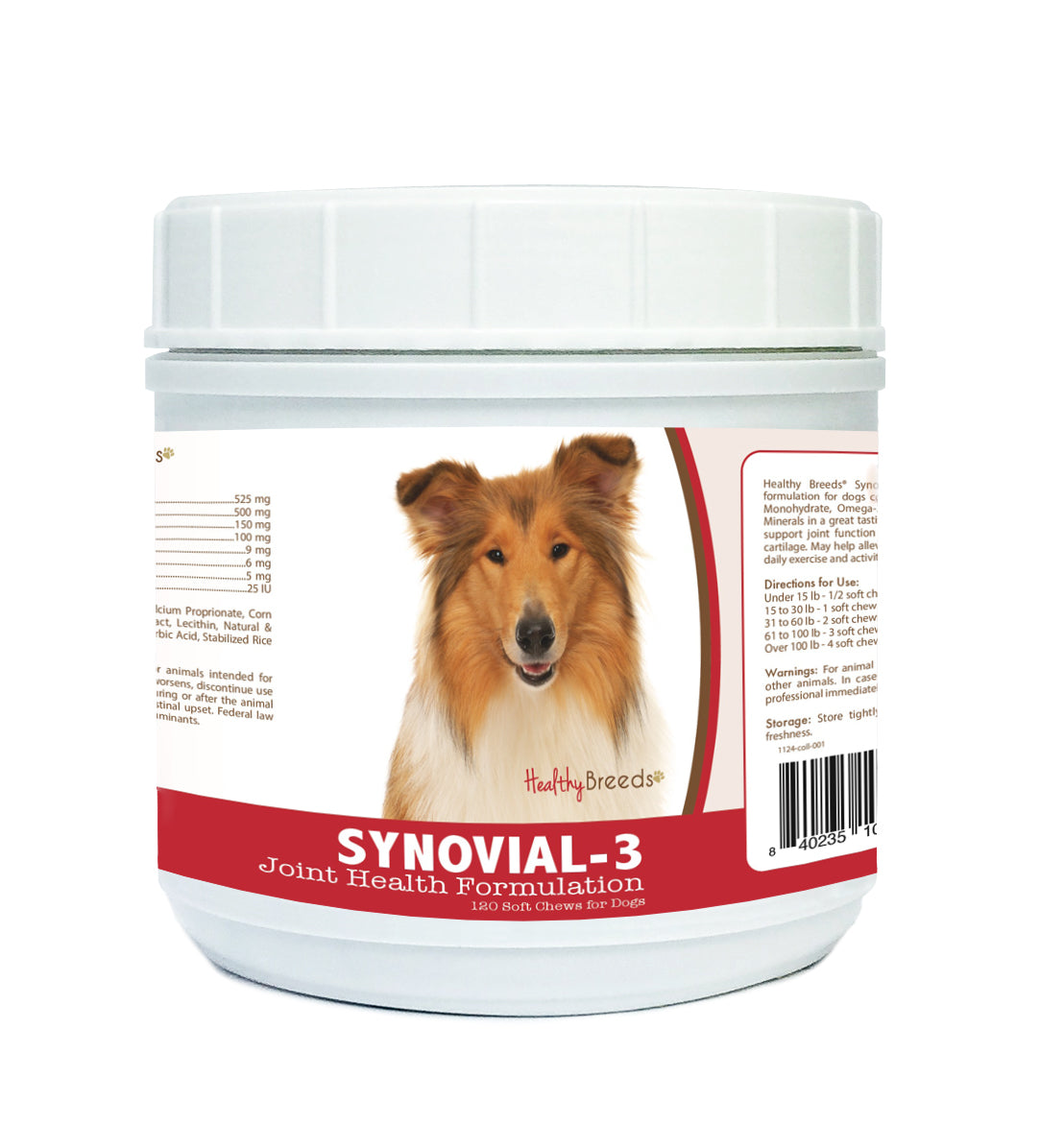 Collie Synovial-3 Joint Health Formulation Soft Chews 120 Count