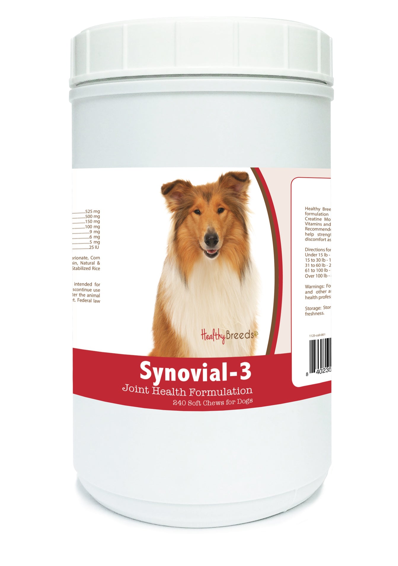 Collie Synovial-3 Joint Health Formulation Soft Chews 240 Count